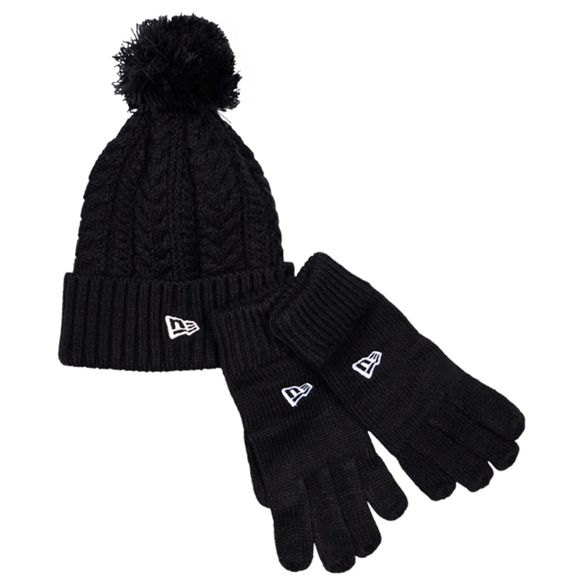 New Era Kids Beanie Set Unisex Knitted Hats & Beanies - Black