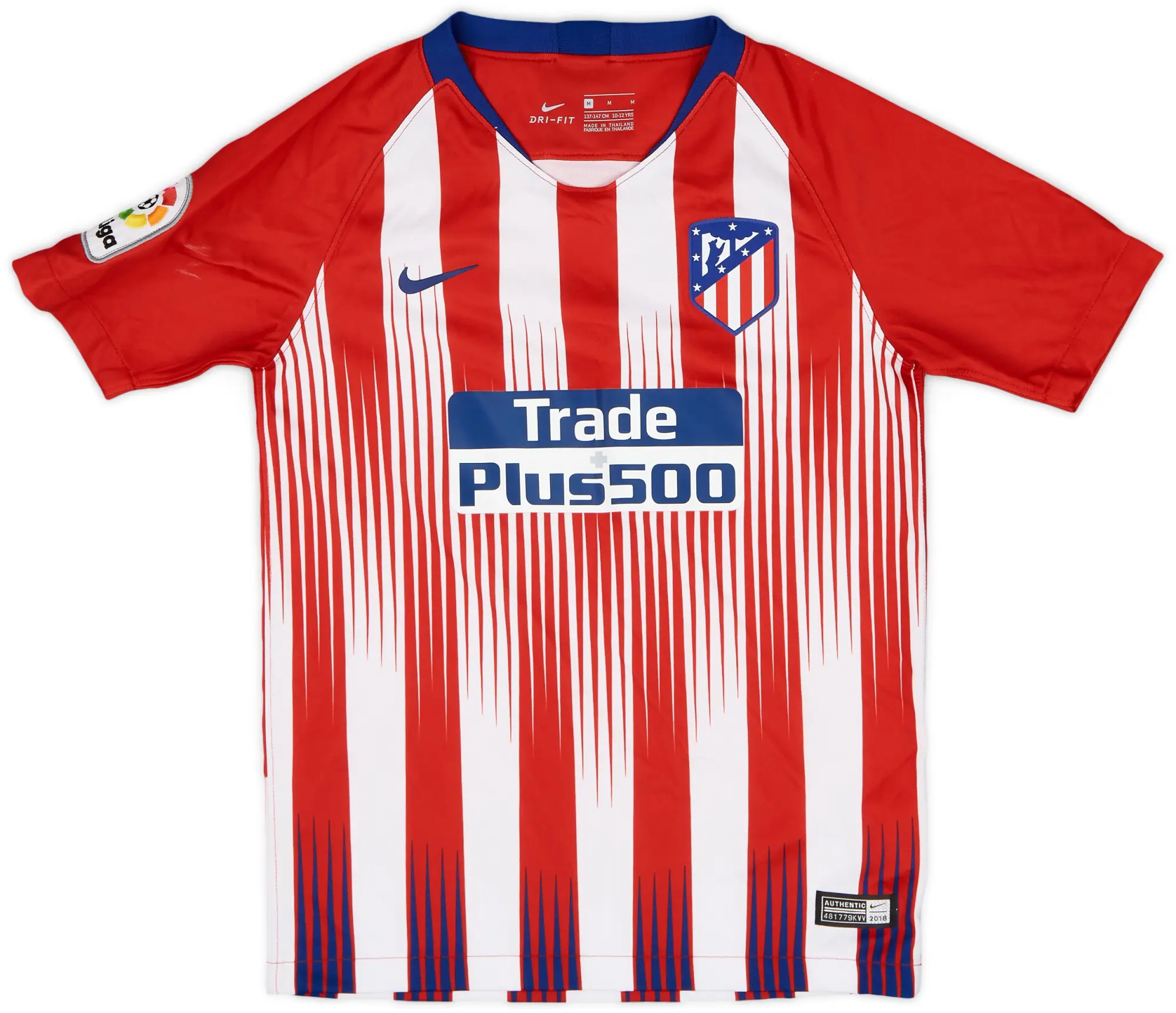 Nike 2018-19 Atletico Madrid Home Shirt - 8/10 - (M.Boys)