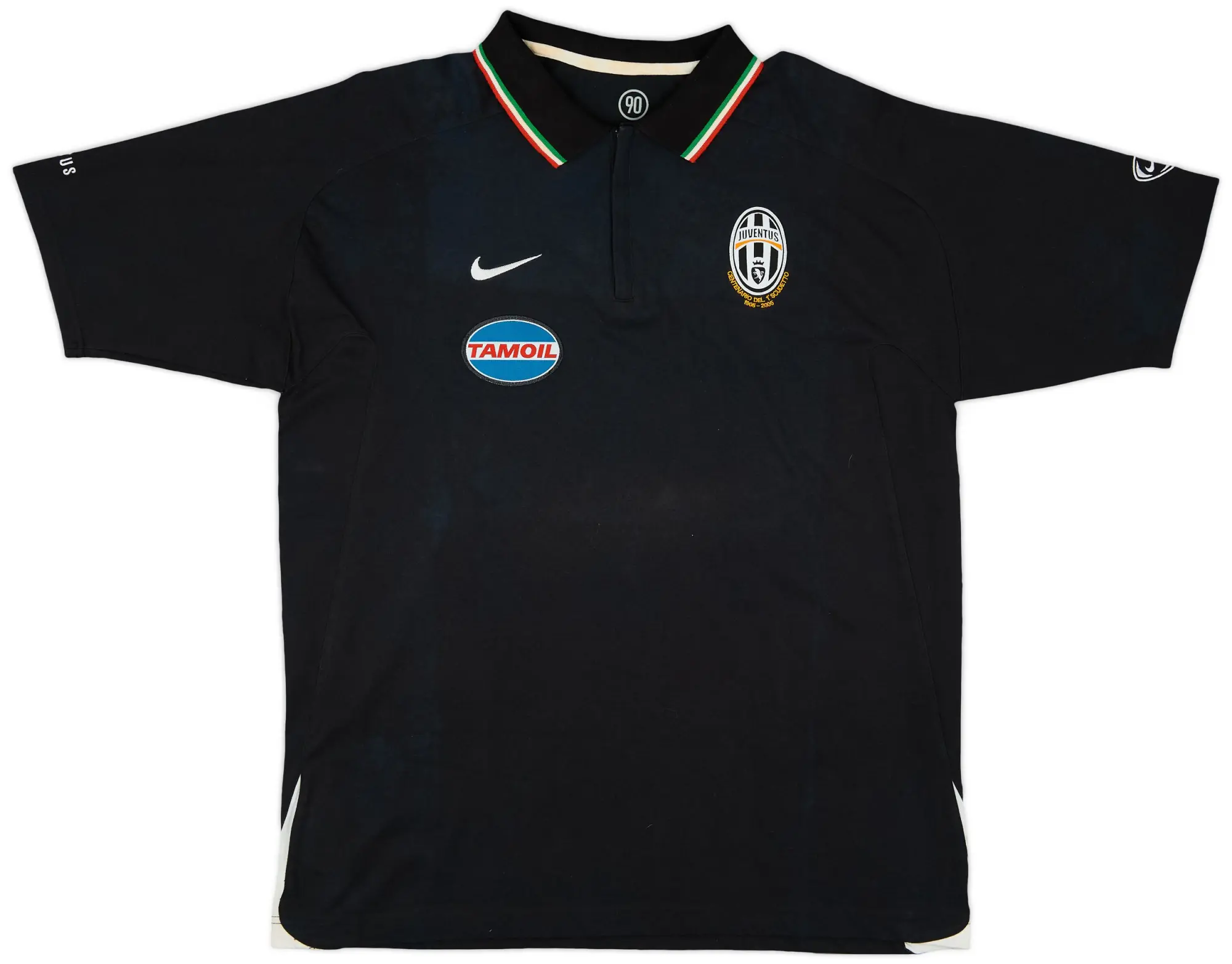 2005-06 Juventus Nike 1/4 Zip Polo Shirt - 6/10 - (XL)