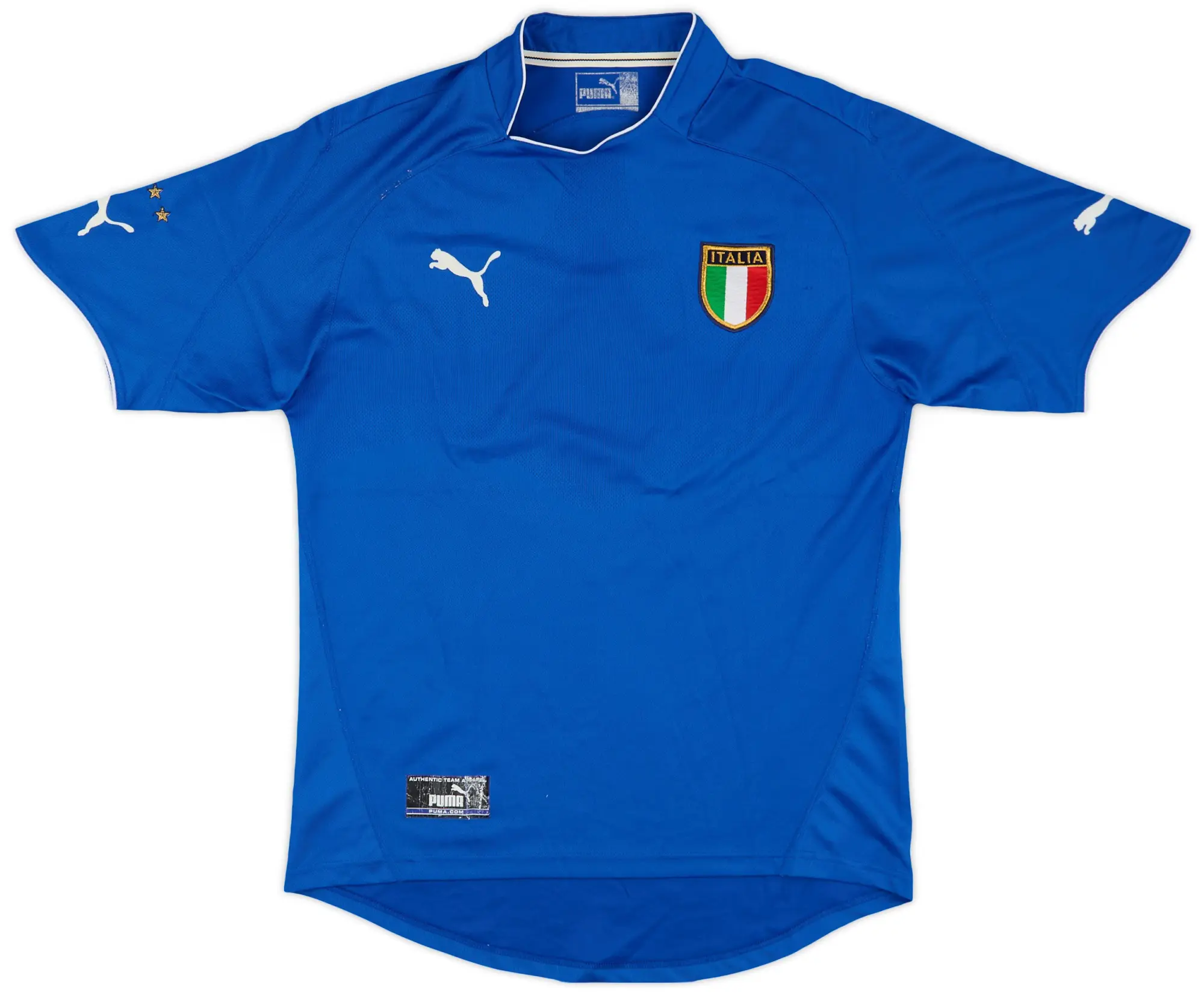 Puma 2003-04 Italy Home Shirt - 7/10 - (M)