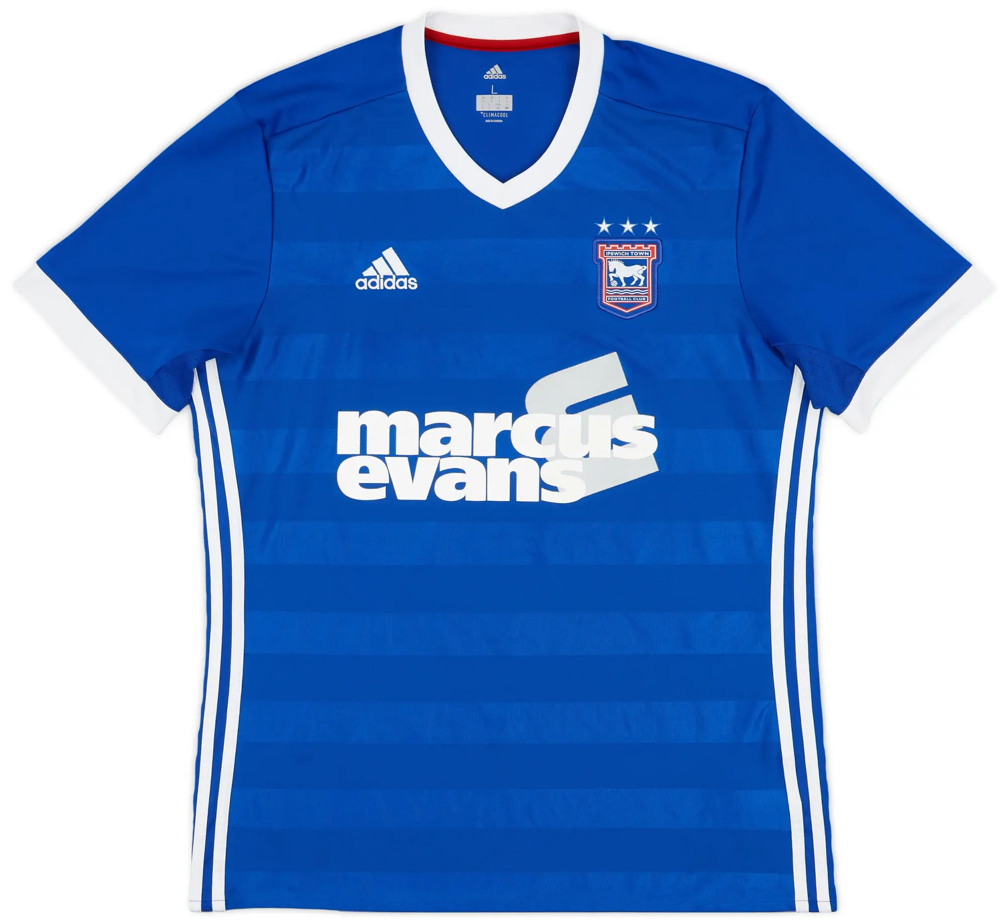 adidas 2017-18 Ipswich Home Shirt - 8/10 - (L)