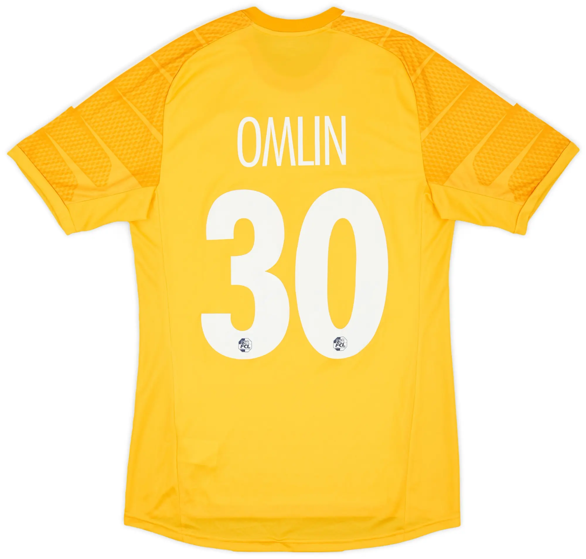 adidas 2015-16 FC Luzern Player Issue GK Shirt Omlin #30 - 8/10 - (L)