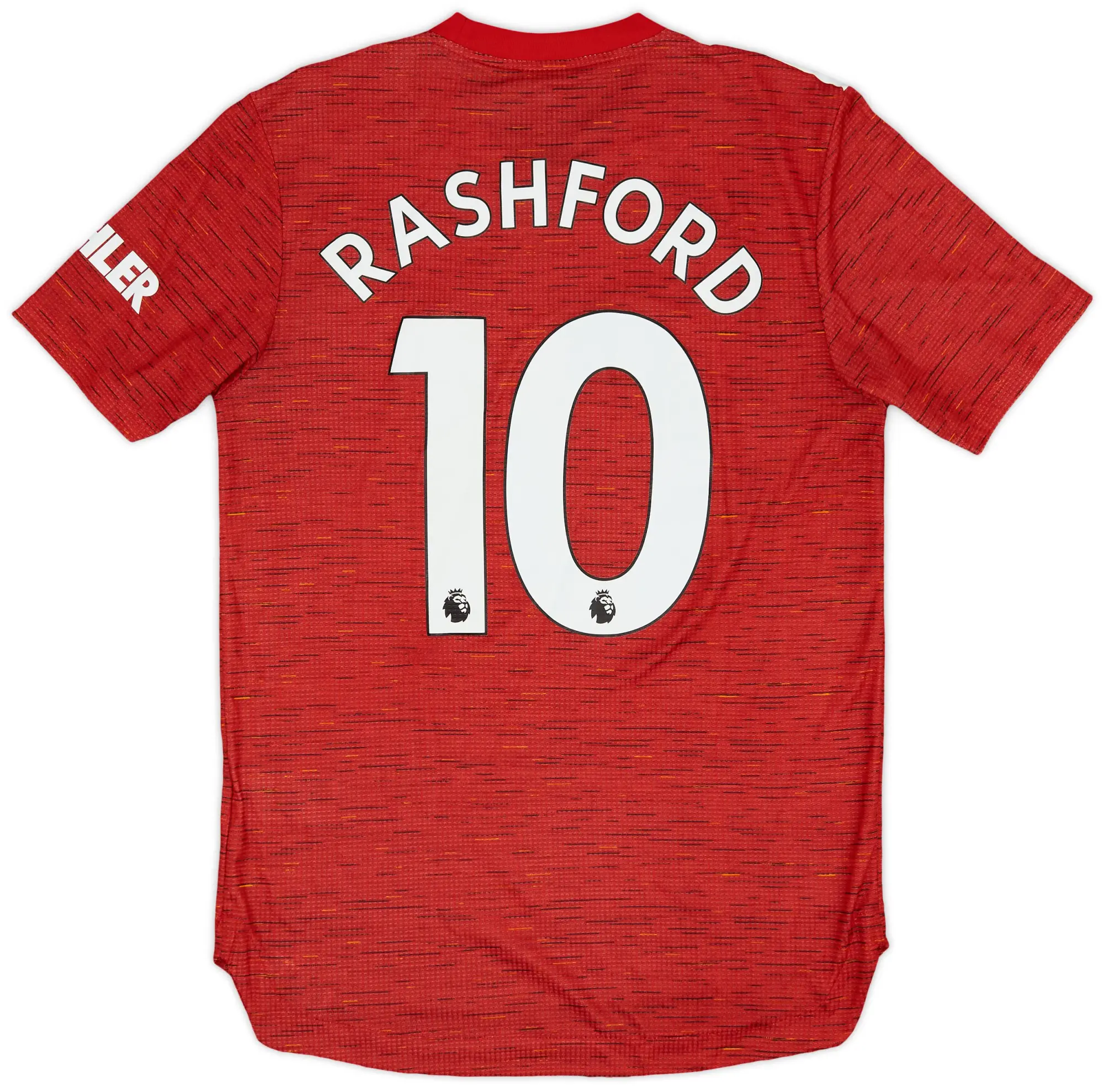 adidas 2020-21 Manchester United Authentic Home Shirt Rashford #10 - 9/10 - (S)