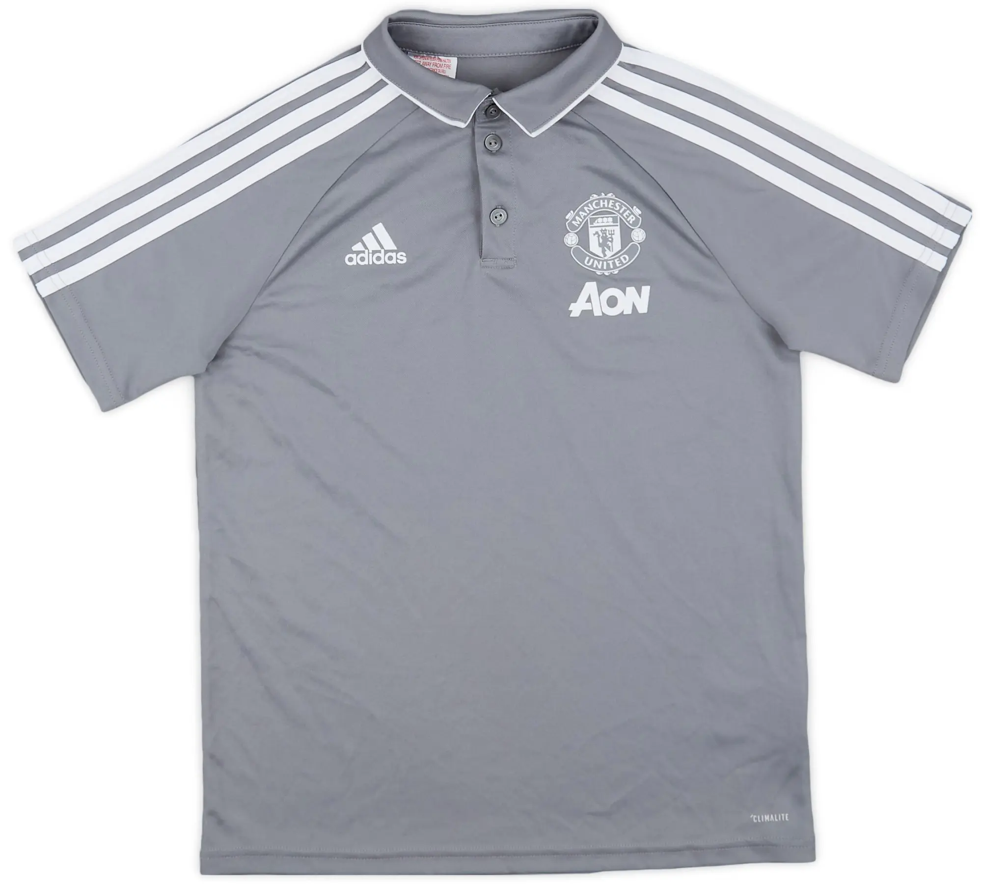 2017-18 Manchester United adidas Polo Shirt - 8/10 - (M.Boys)