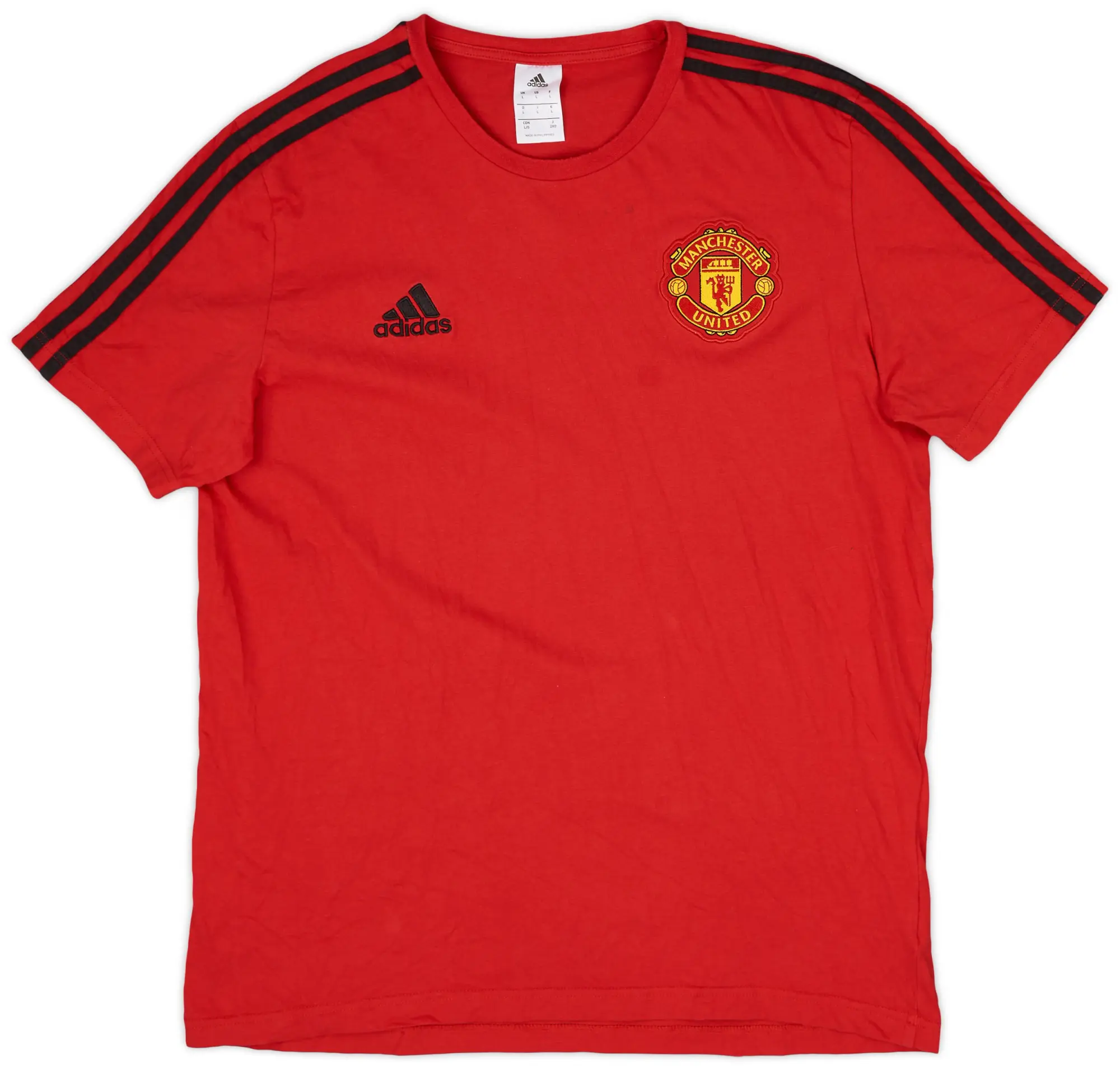 2018-19 Manchester United adidas Cotton Tee - 8/10 - (L)