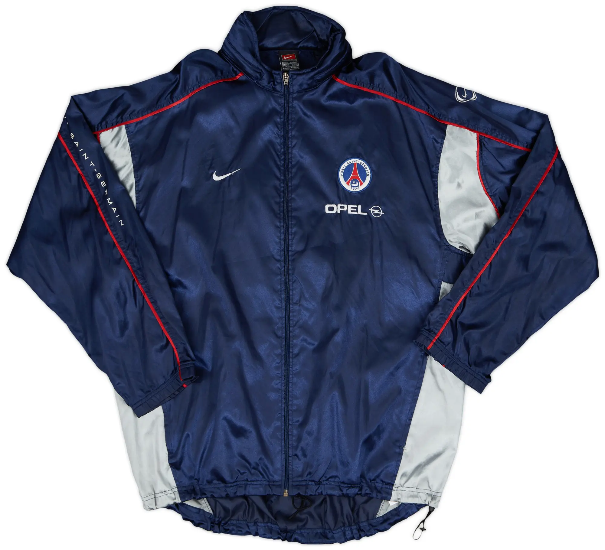 2001-02 Paris Saint-Germain Nike Hooded Track Jacket - 7/10 - (XL)