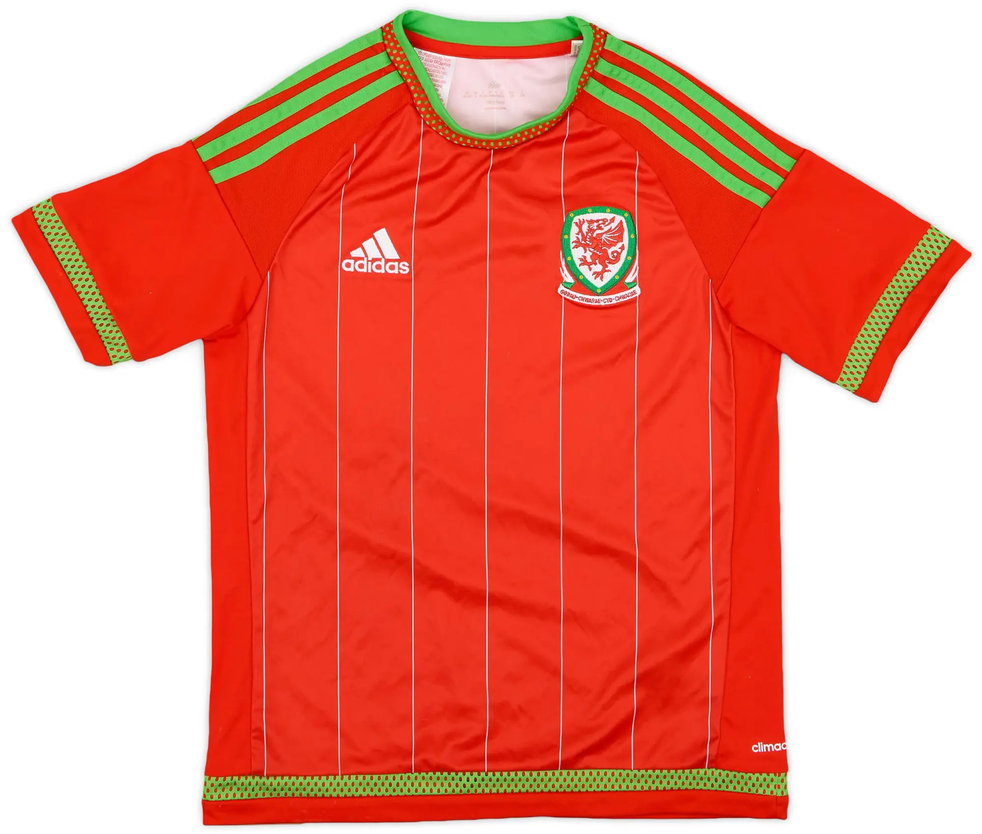 adidas 2015-16 Wales Home Shirt - 6/10 - (L.Boys)