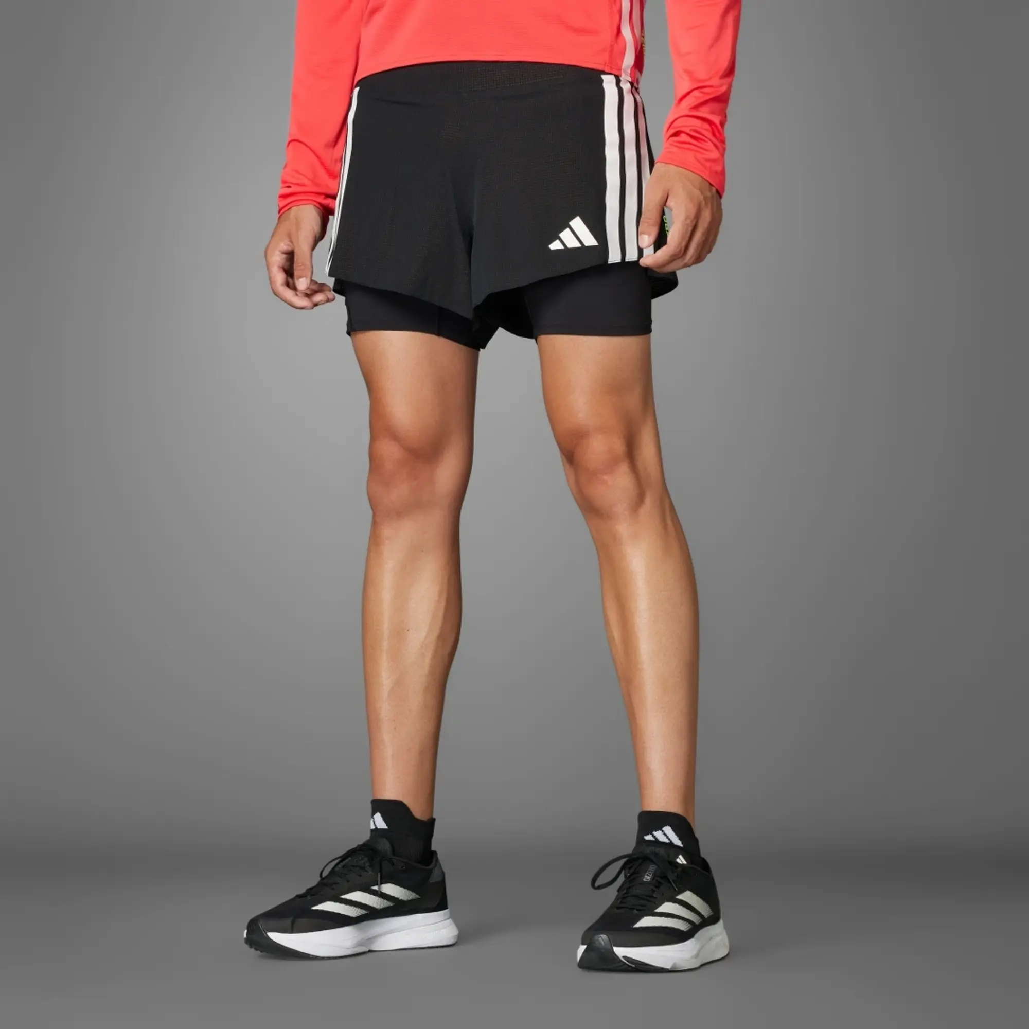 adidas Adizero Running 2-in-1 Gel Pocket Shorts