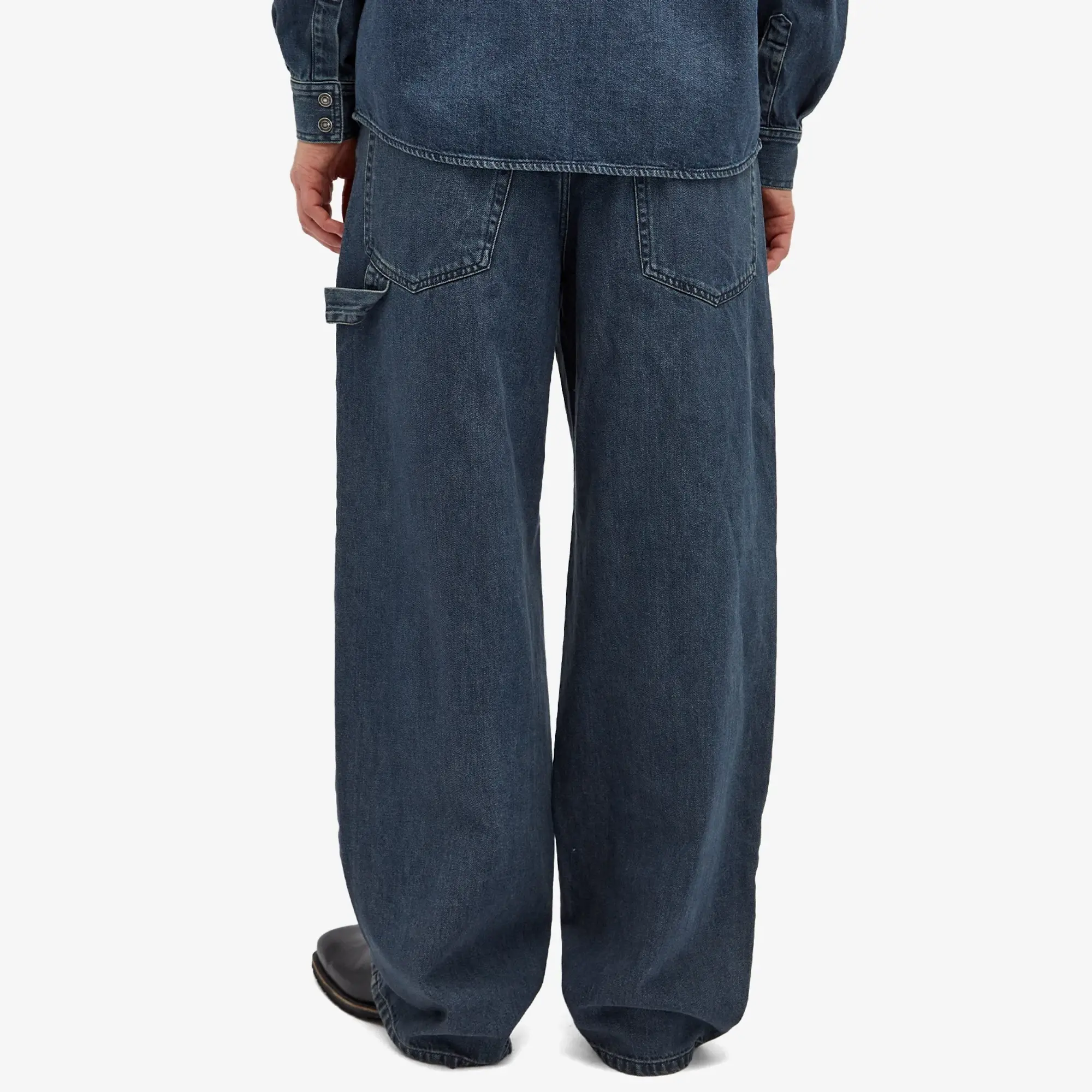 Isabel Marant Men's Orson Double Knee Pants Faded Blue