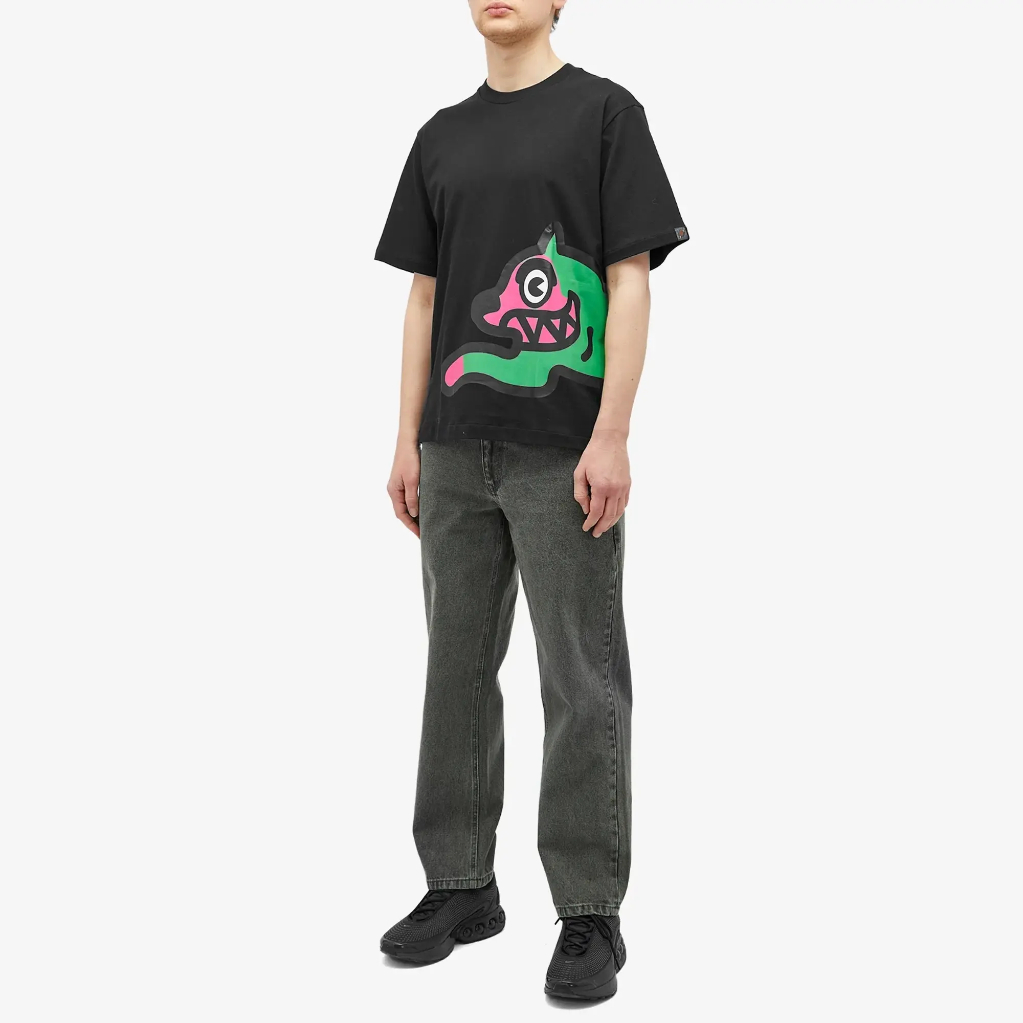 ICECREAM Jumbo Running Dog T-Shirt, Black