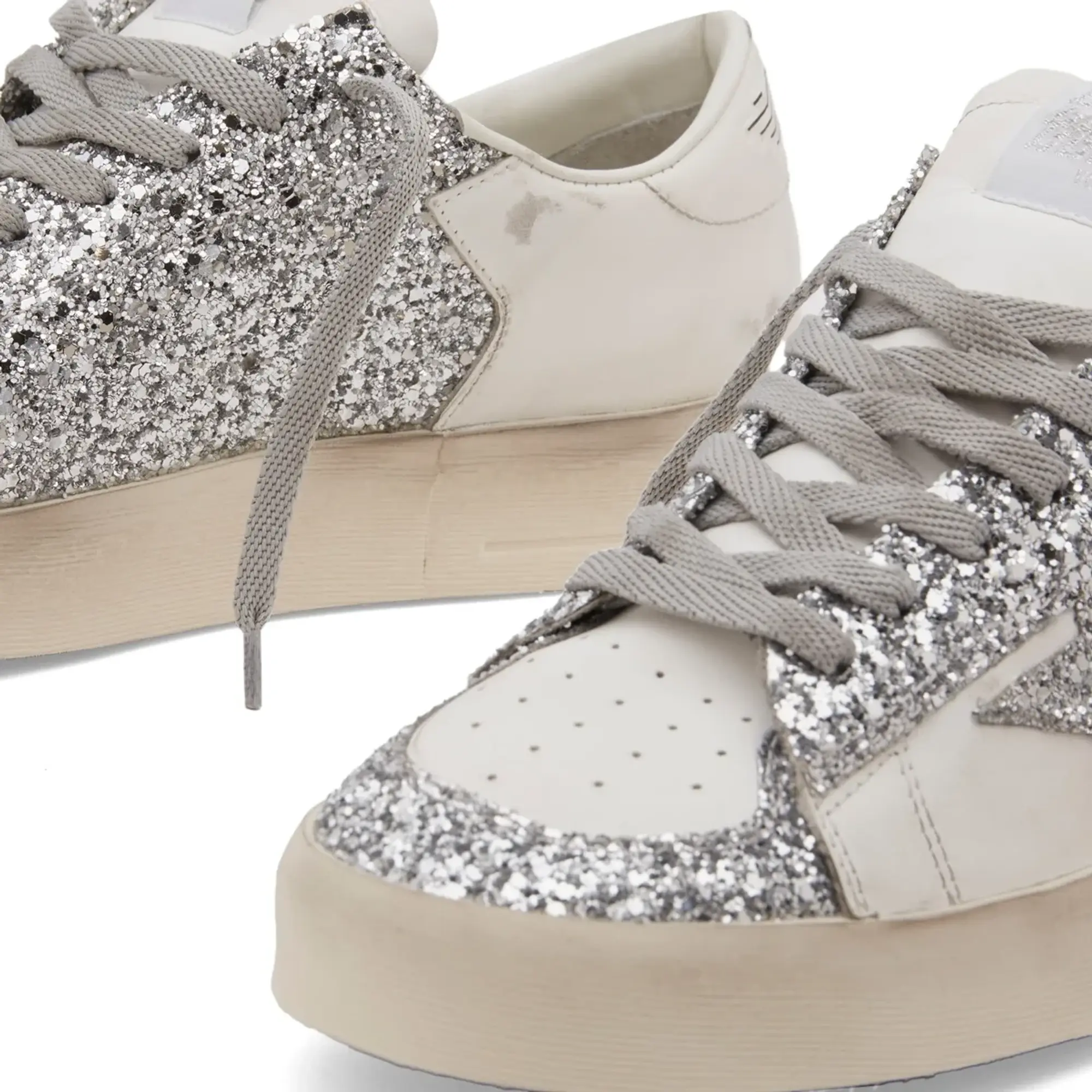 Golden Goose Women's Stardan White/Silver