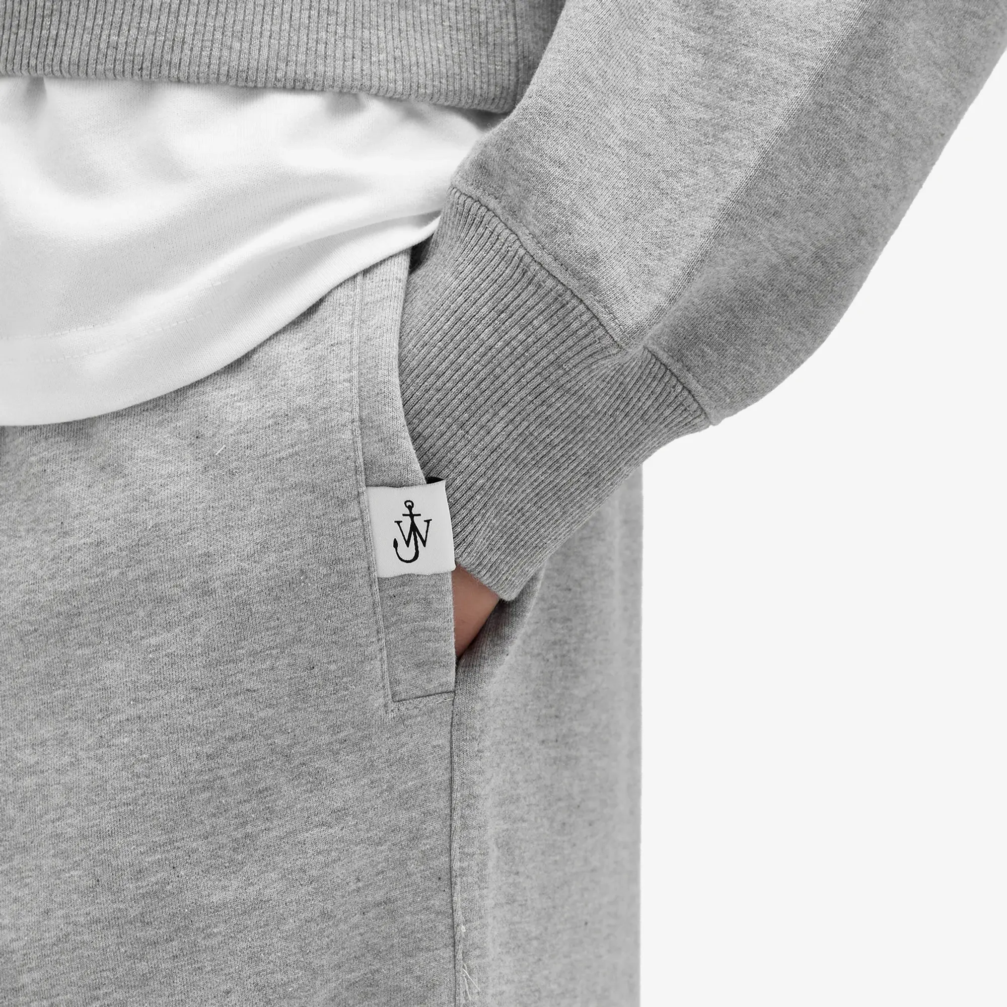 JW Anderson Women's Pintuck Trackpants Grey Melange
