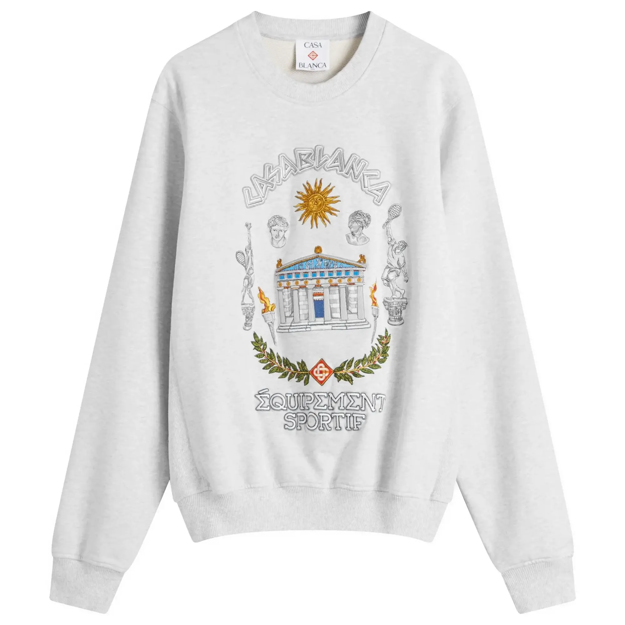Casablanca Women's Embroidered Sweatshirt Le Temple Du Sport