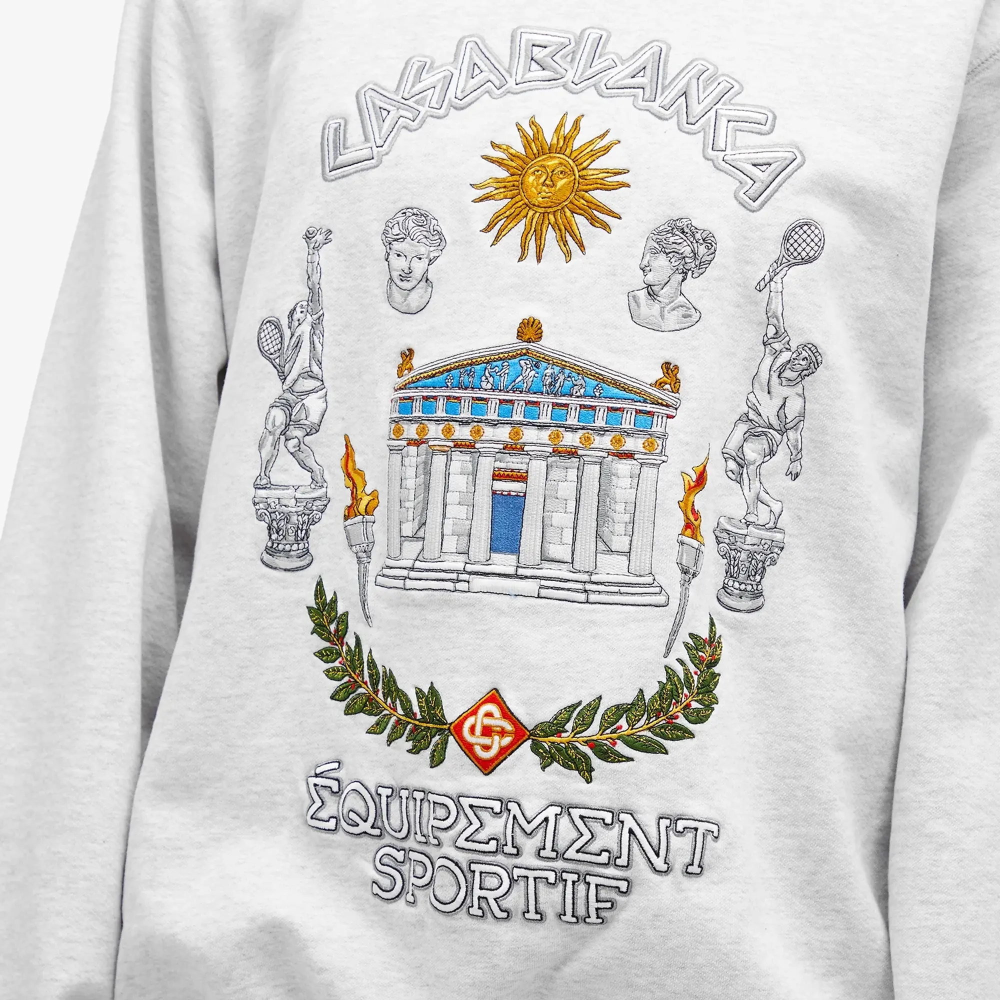 Casablanca Women's Embroidered Sweatshirt Le Temple Du Sport