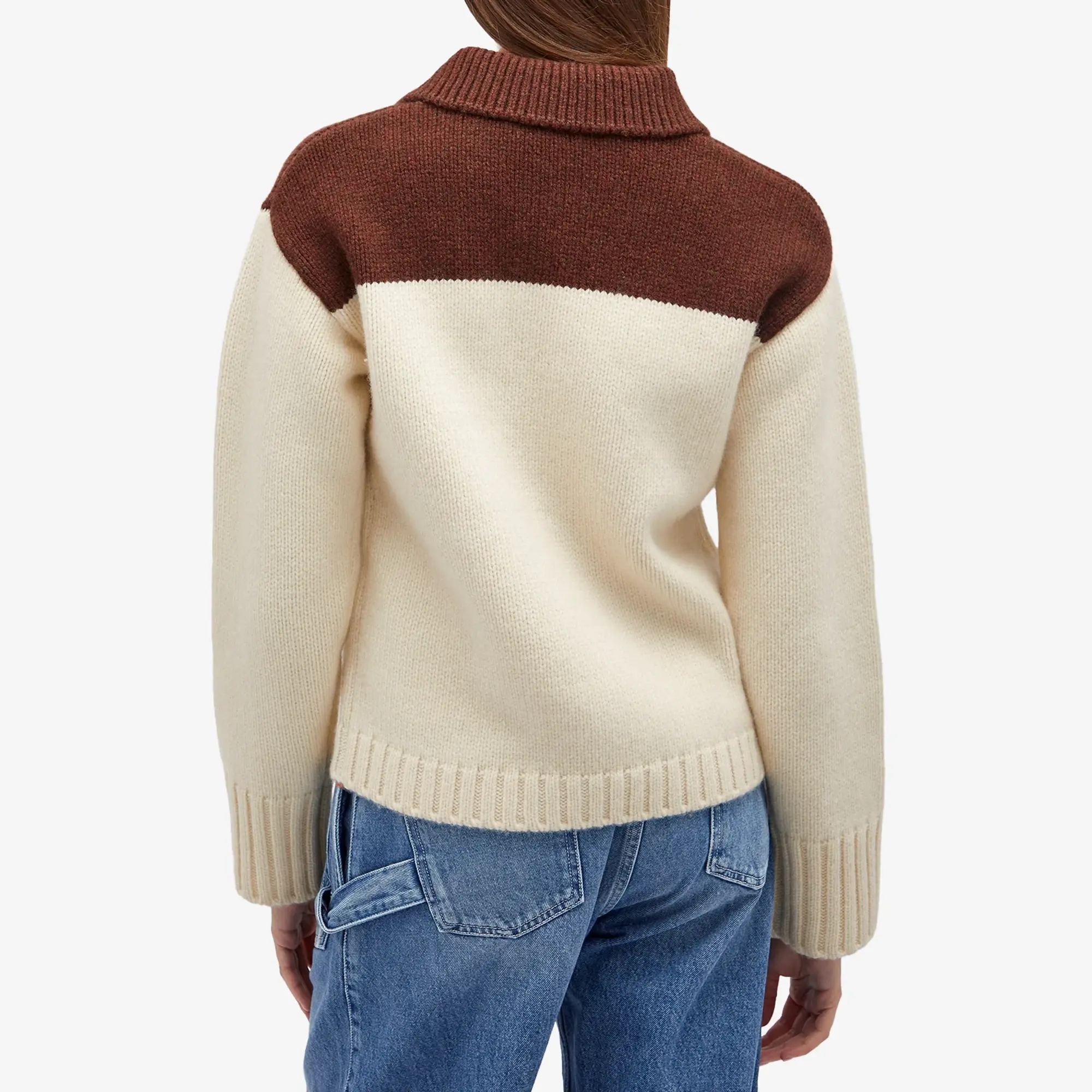 JW Anderson Women's House Polo Jumper Flax