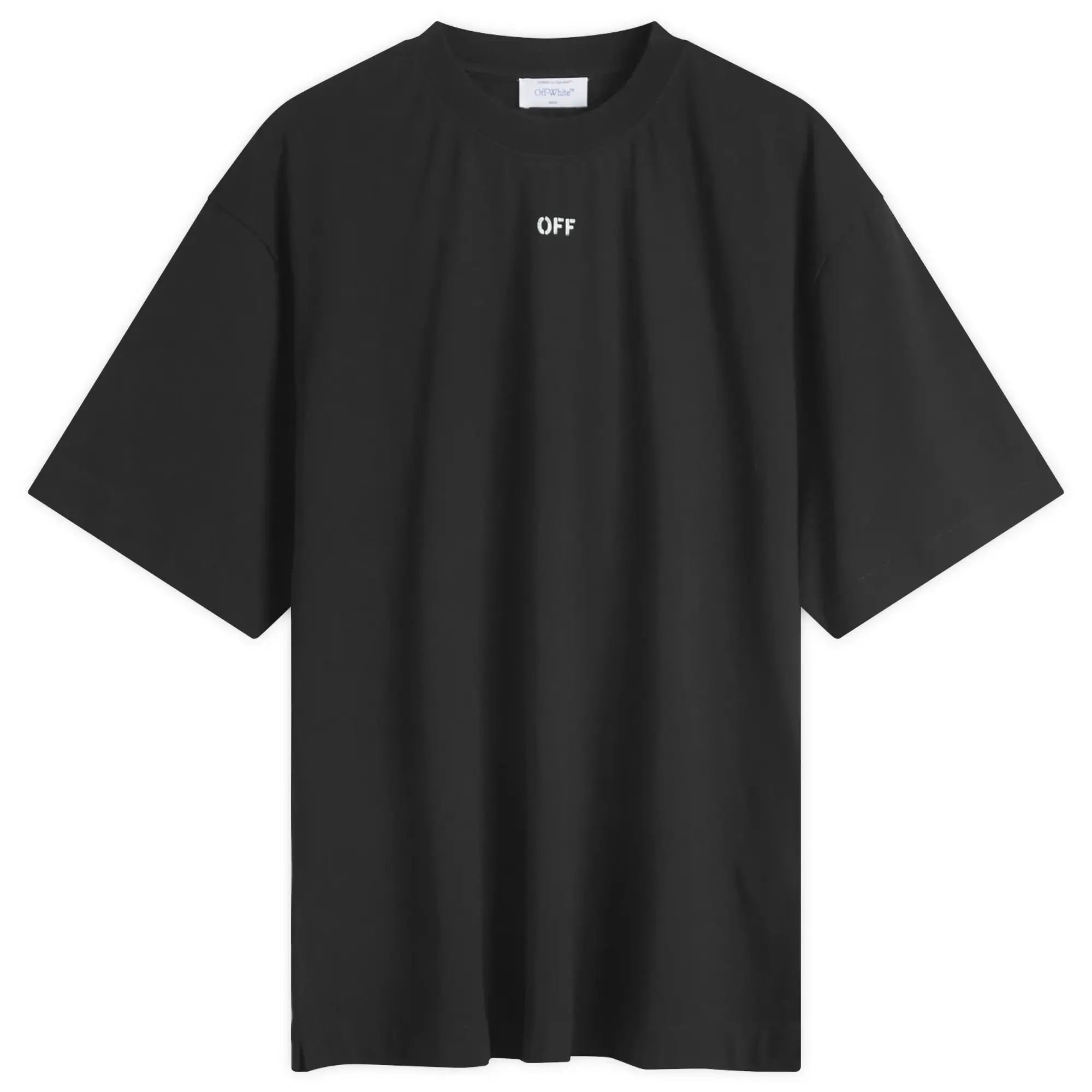 Off-White Men's Vibe Arrow Skate T-Shirt Black/Aqua