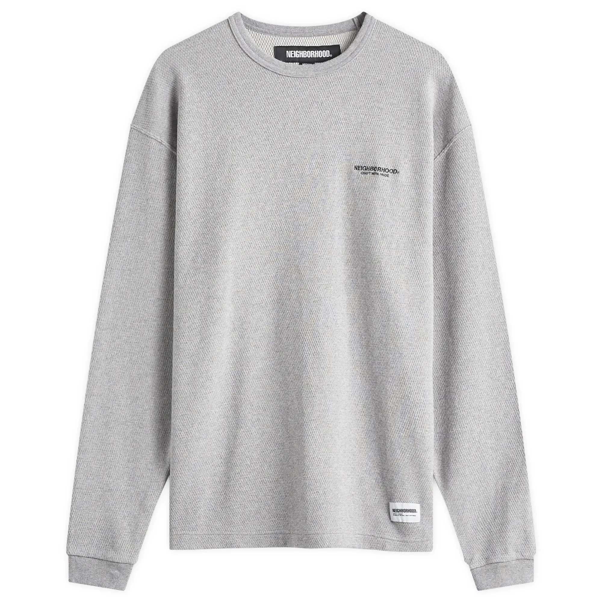 Neighborhood Men's Honeycomb Lightweight Sweatshirt Grey