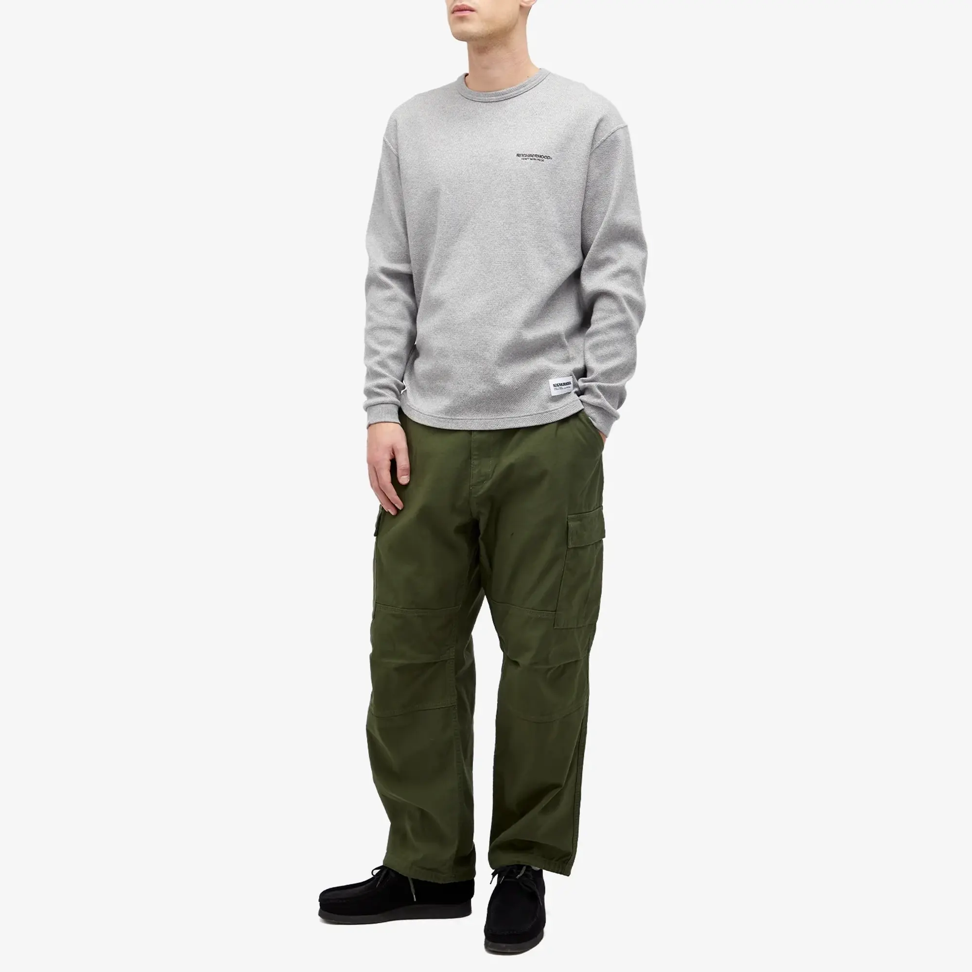 Neighborhood Men's Honeycomb Lightweight Sweatshirt Grey