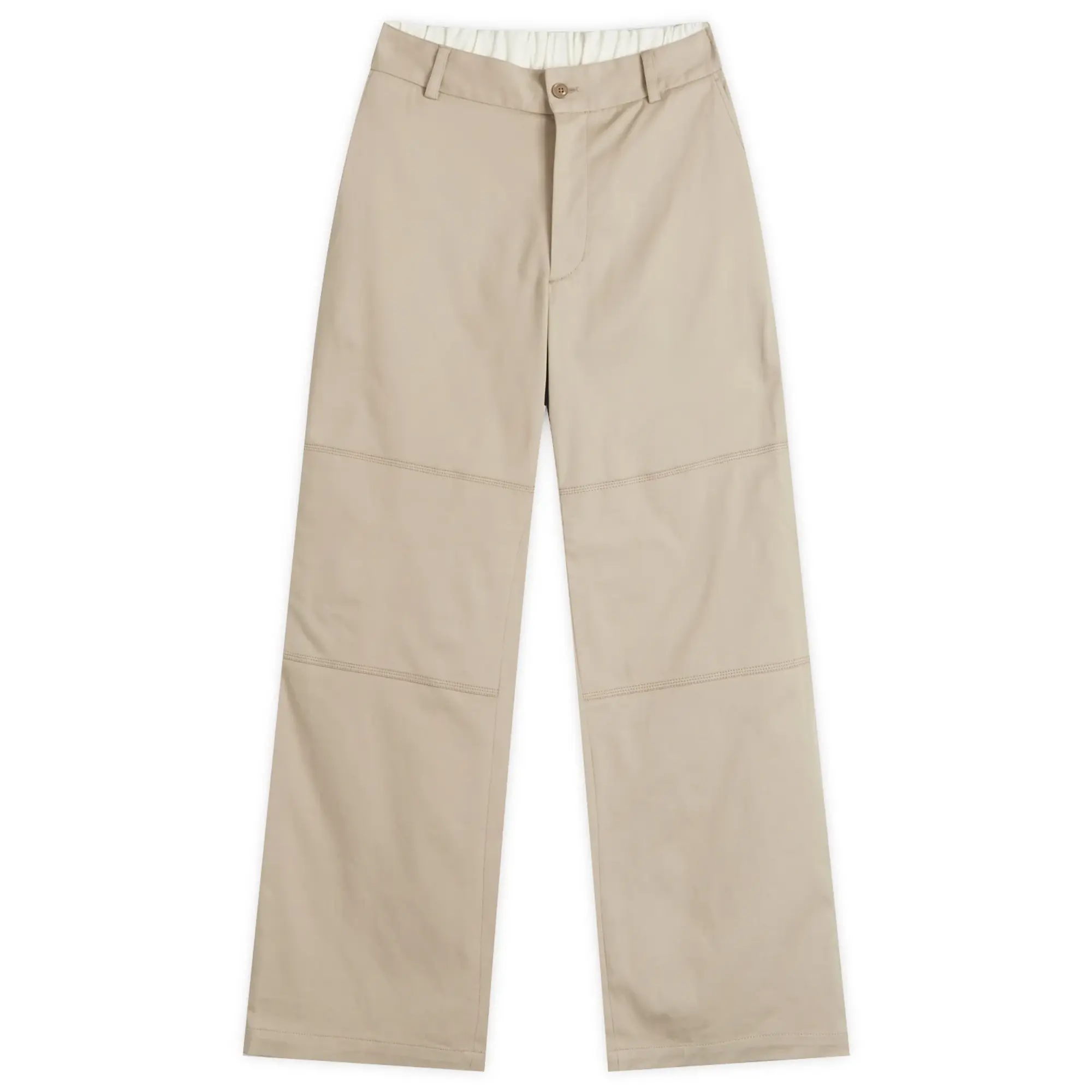 Moncler Men's Gabardine Coton Stretch Trousers Beige