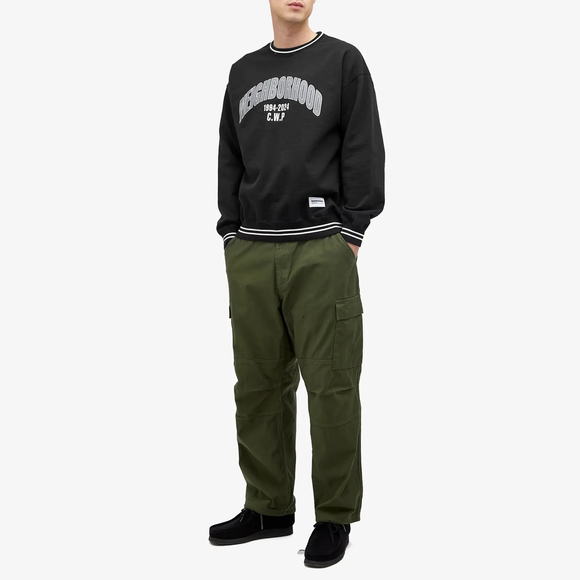 Neighborhood Men's College Sweatshirt Black