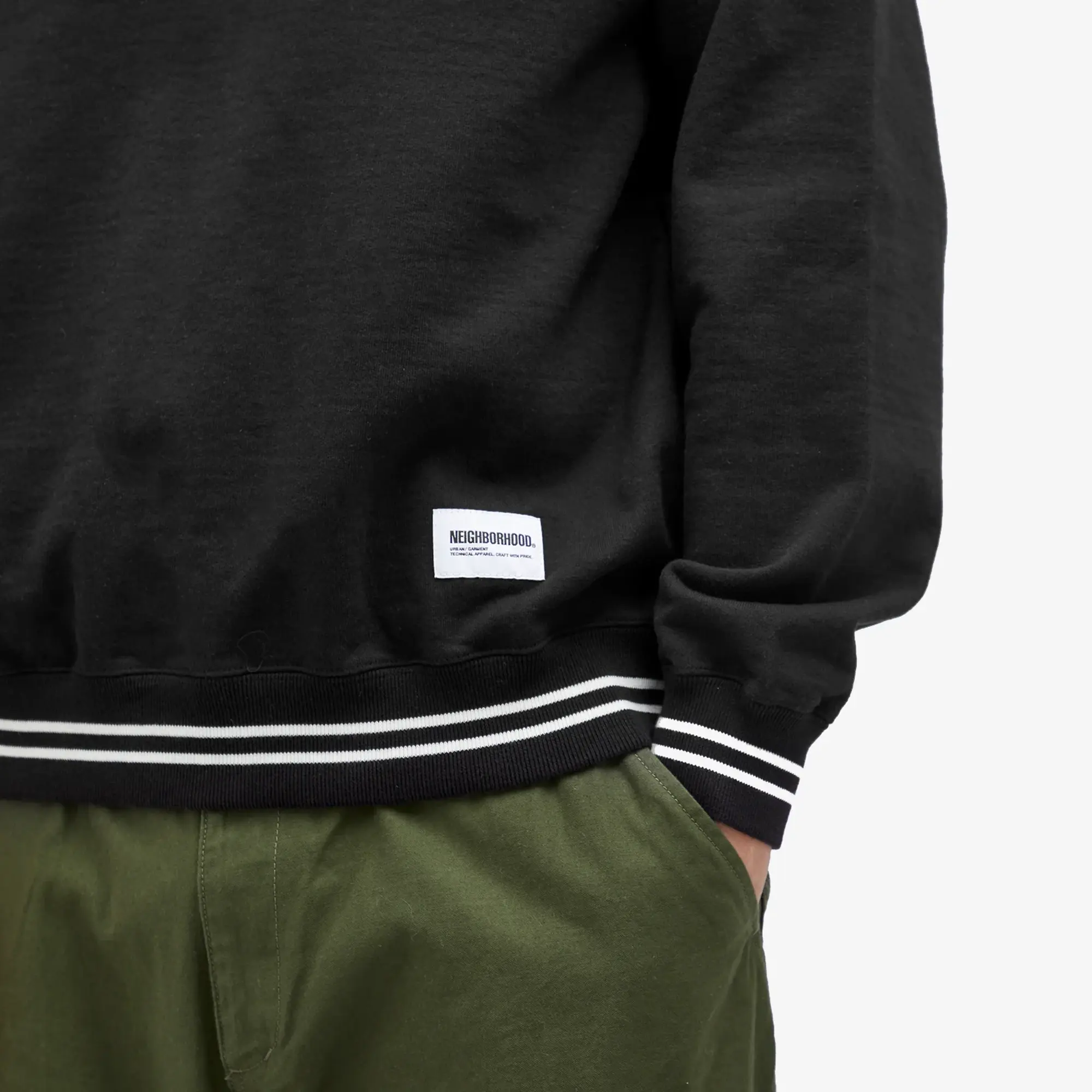 Neighborhood Men's College Sweatshirt Black