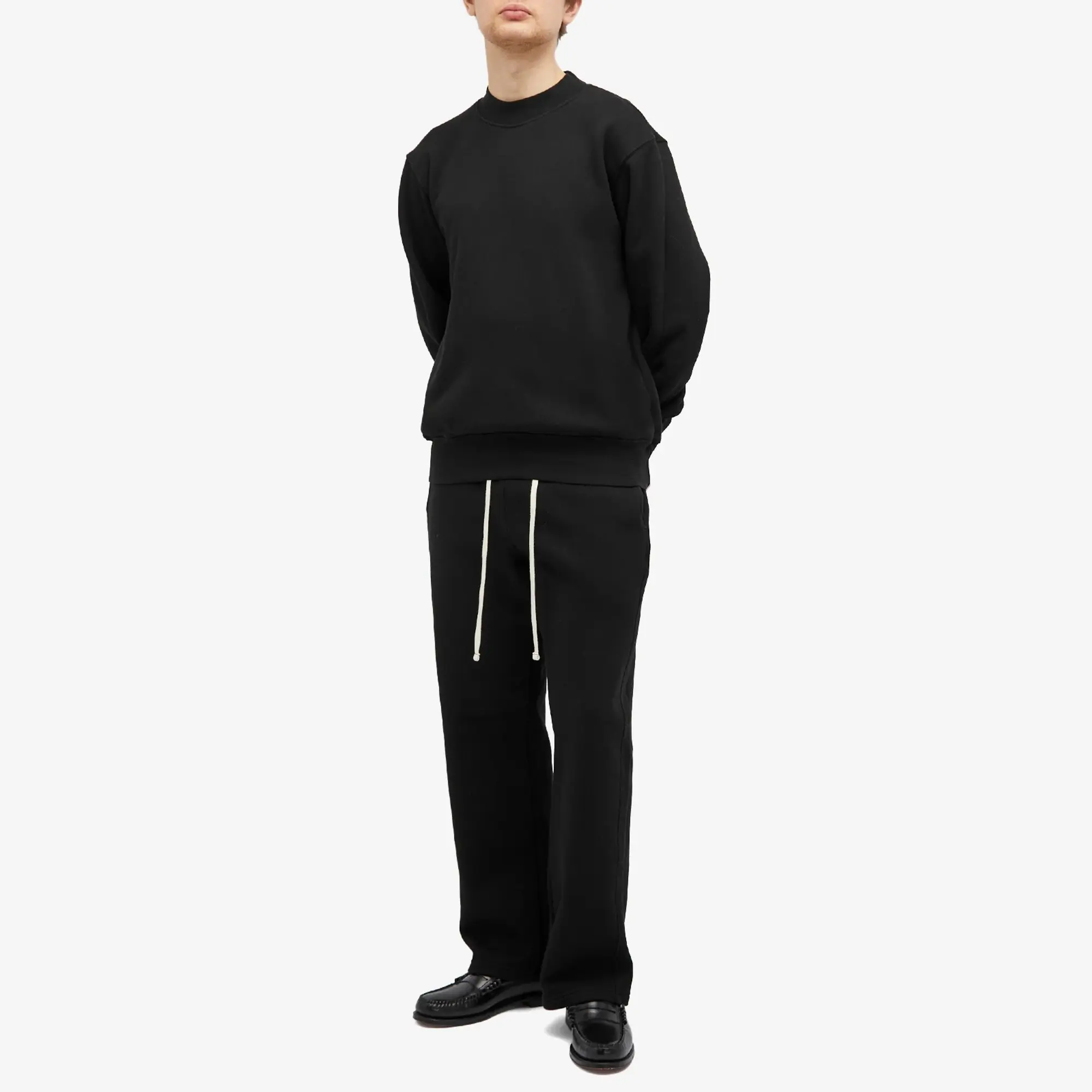 Les Tien Men's Heavyweight Classic Pants Jet Black
