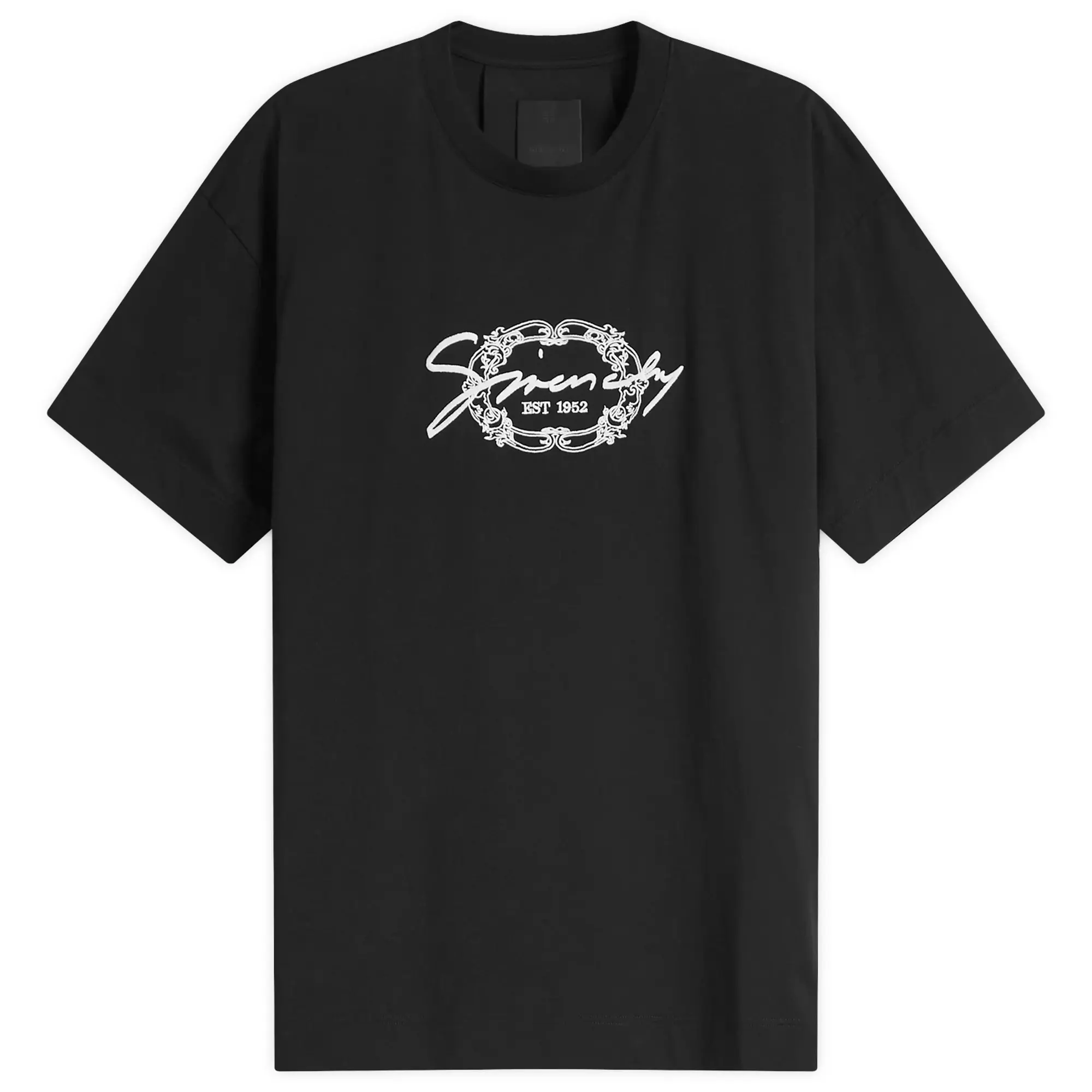 Givenchy Men's Signature Logo Regular Fit T-Shirt Black