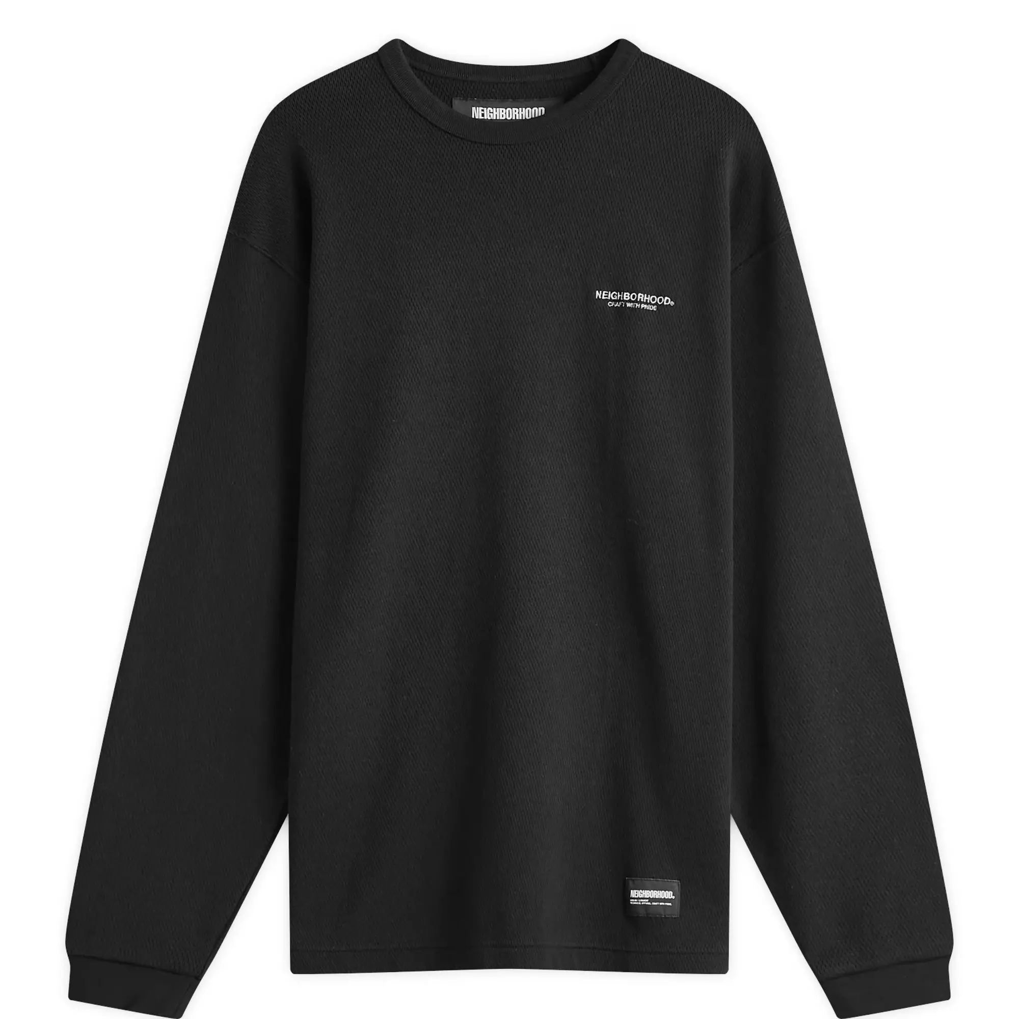 Neighborhood Men's Honeycomb Lightweight Sweatshirt Black