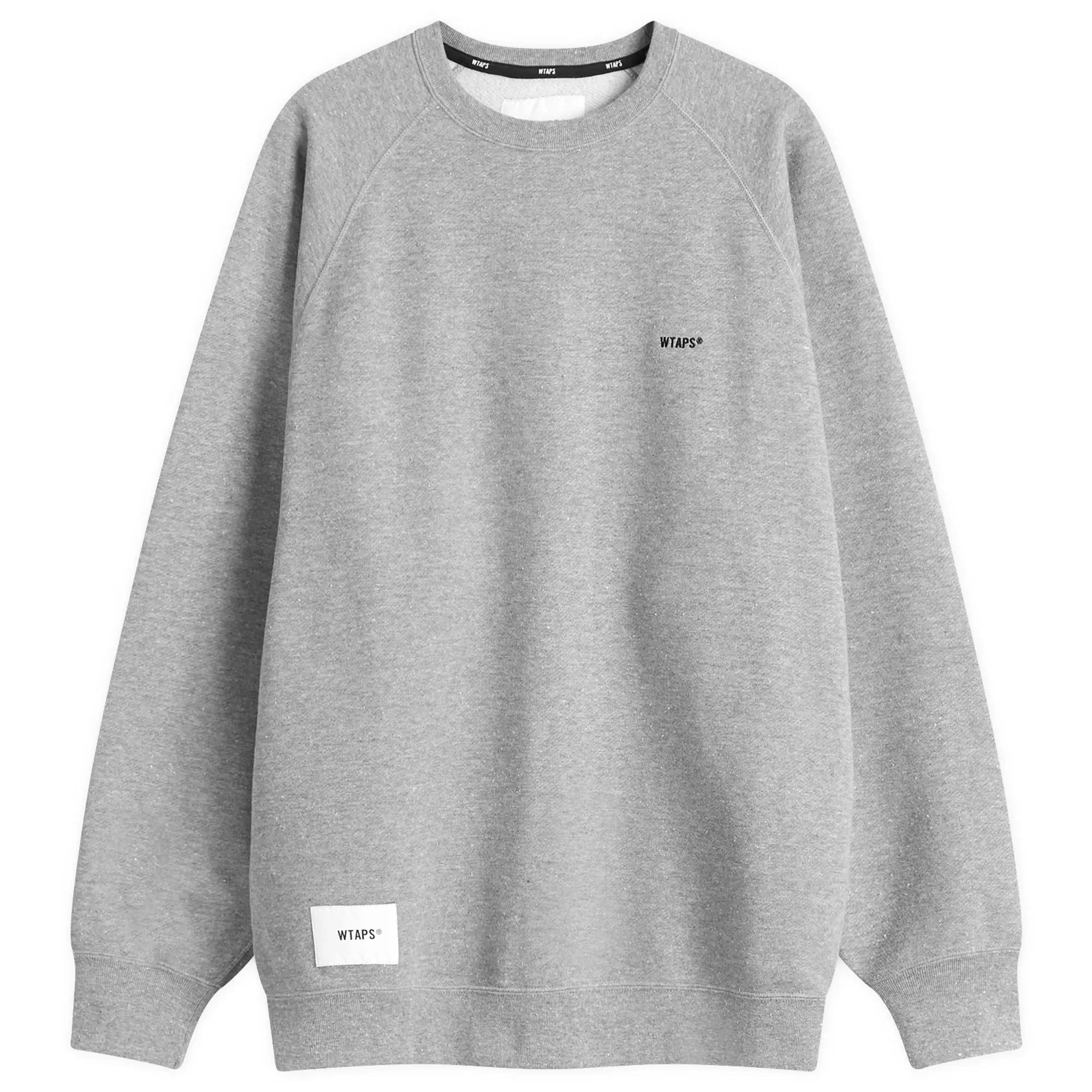 WTAPS Men's 25 Logo Embroidered Sweatshirt Ash Grey