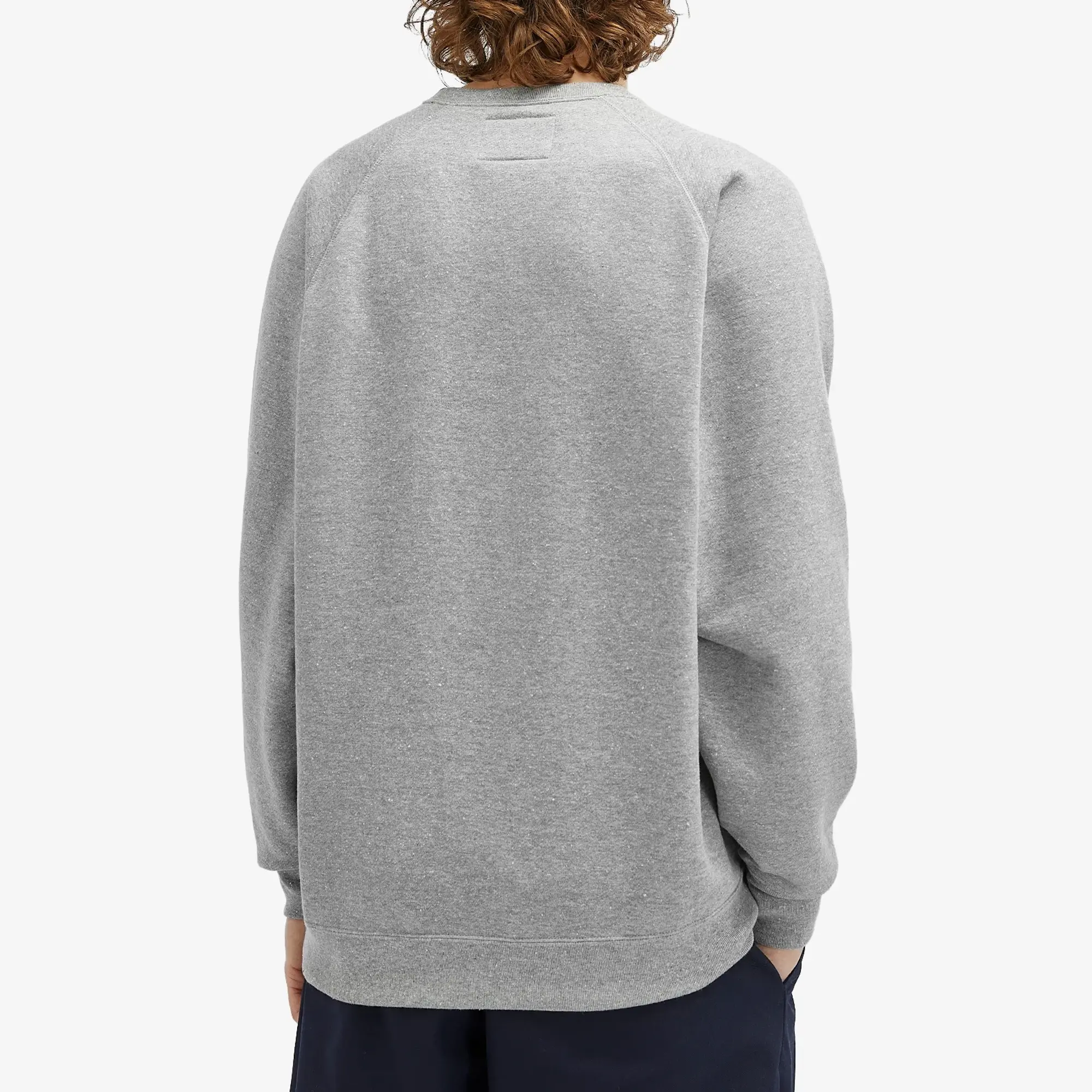 WTAPS Men's 25 Logo Embroidered Sweatshirt Ash Grey