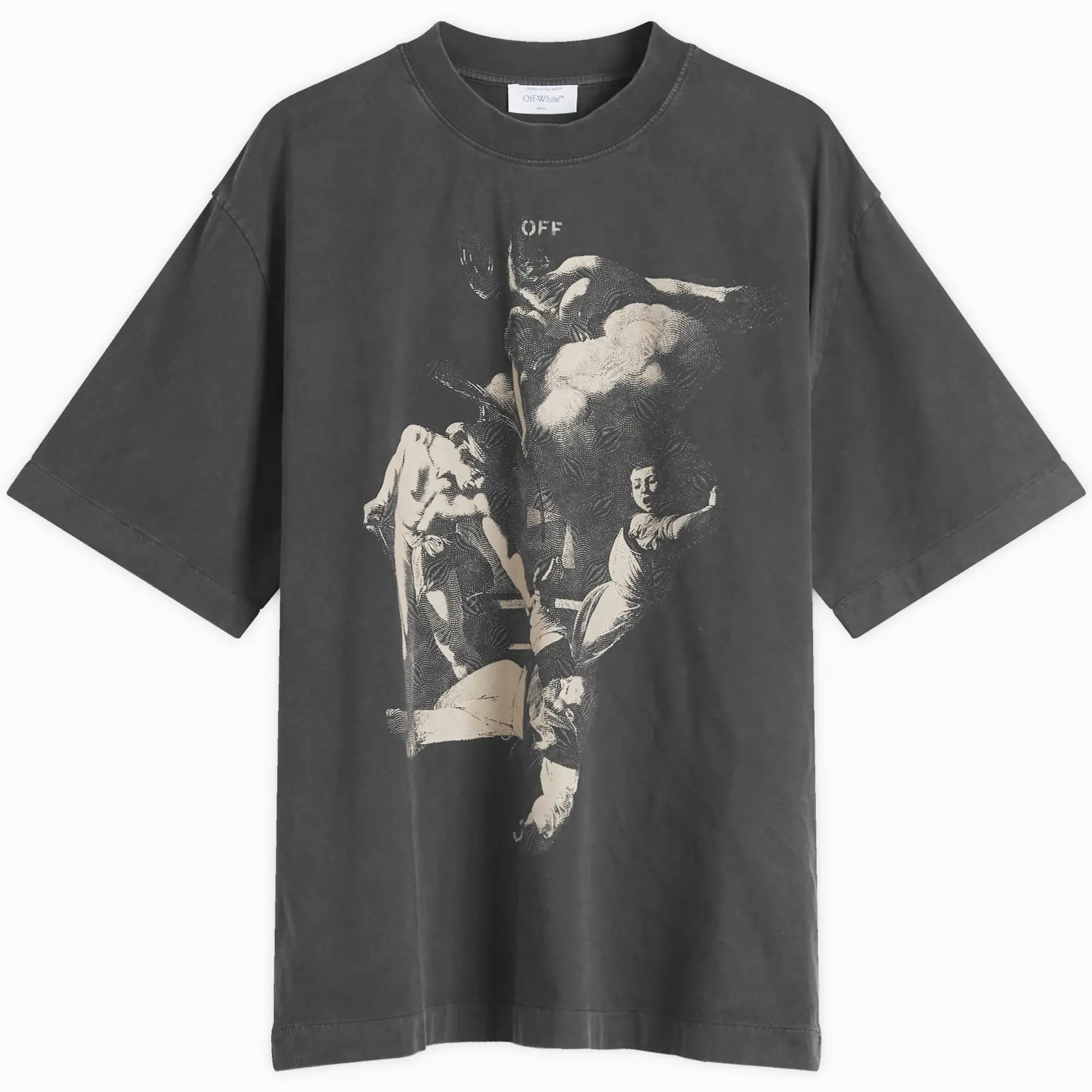 Off-White Men's Martyrdom Skate T-Shirt Vintage Black