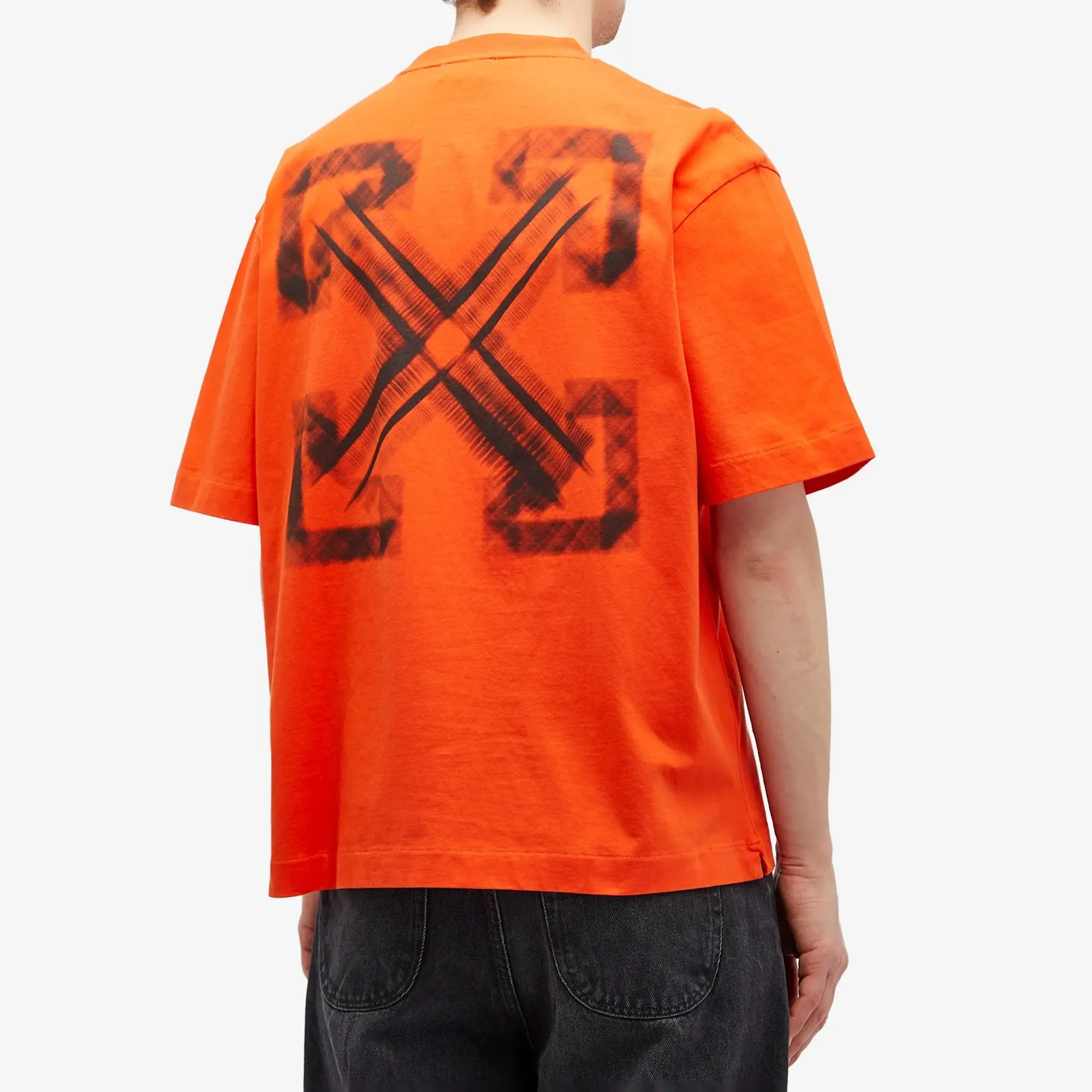 Off-White Men's Vibe Arrow Skate T-Shirt Spicy Orange