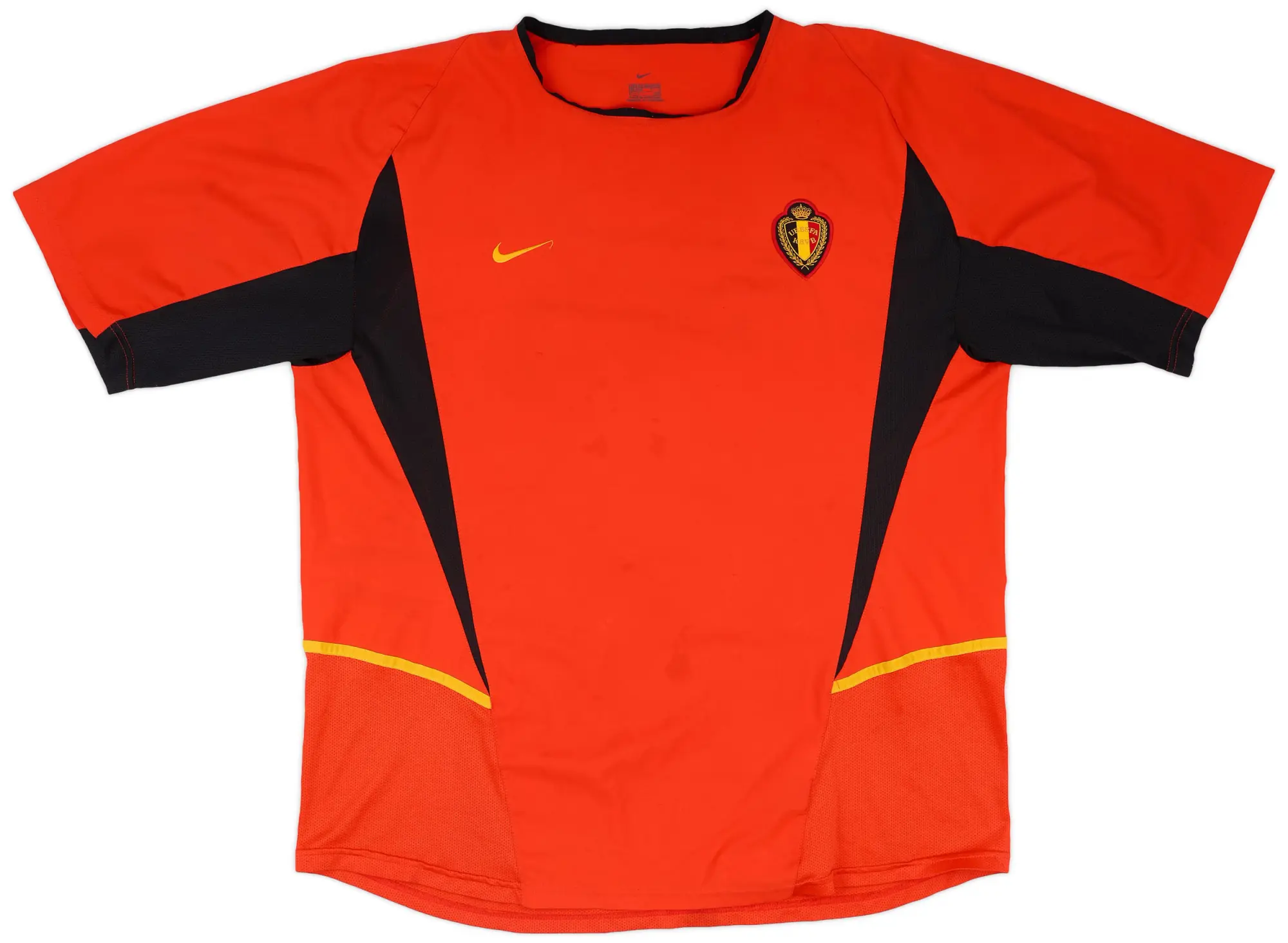 Nike 2002-04 Belgium Home Shirt Van Buyten #16 - 7/10 - (XXL)