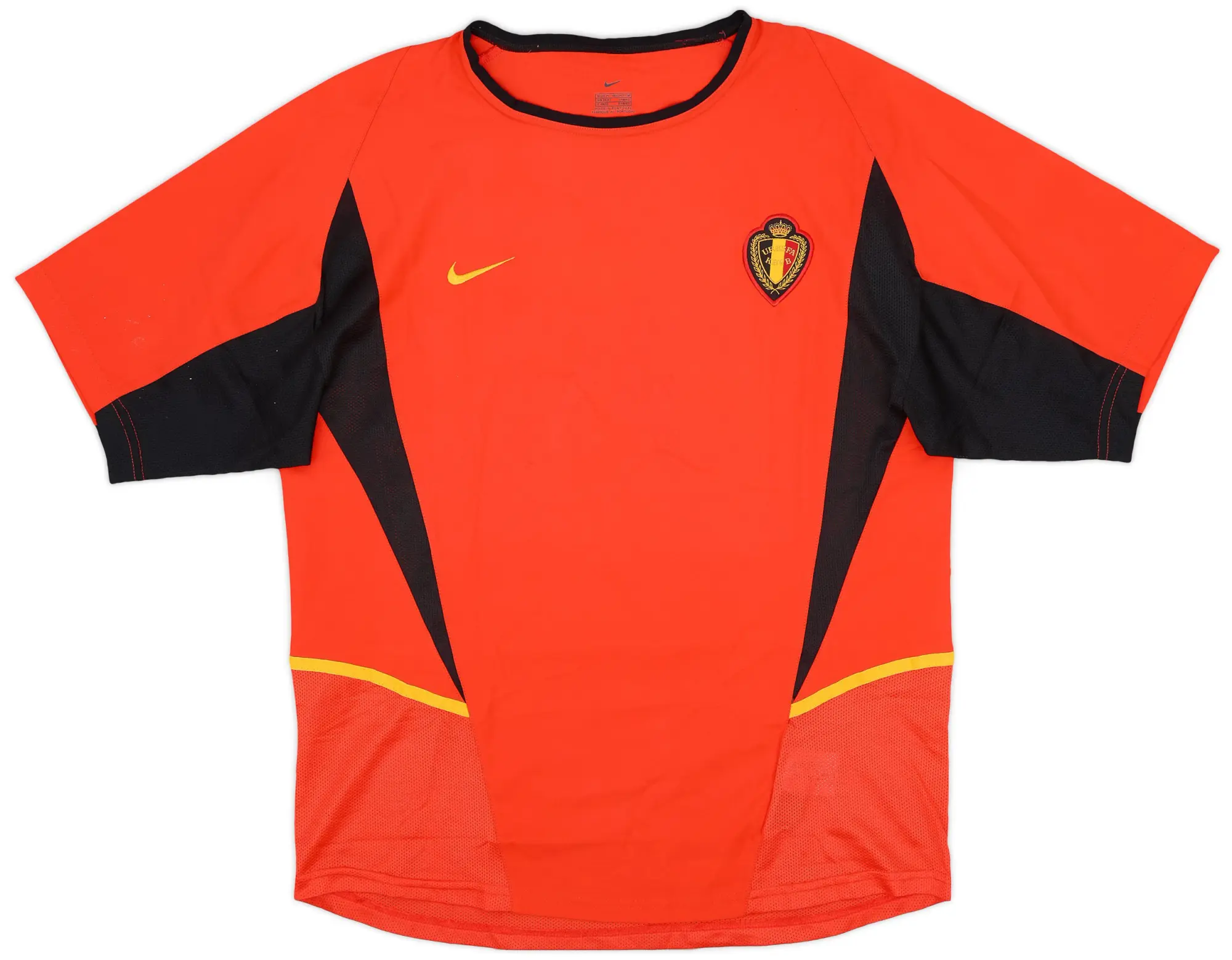 Nike 2002-04 Belgium Home Shirt Van Buyten #16 - 8/10 - (M)