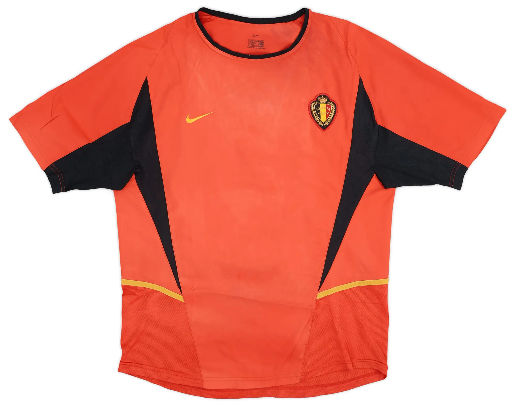 Nike 2002-04 Belgium Home Shirt Van Buyten #16 - 8/10 - (M)