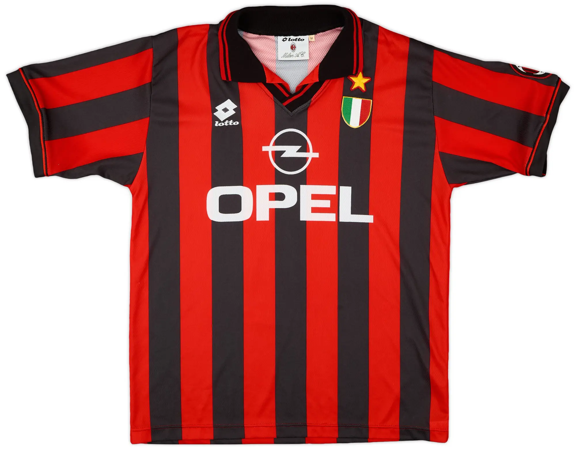 Lotto 1994-95 AC Milan Home Shirt - 9/10 - (M)
