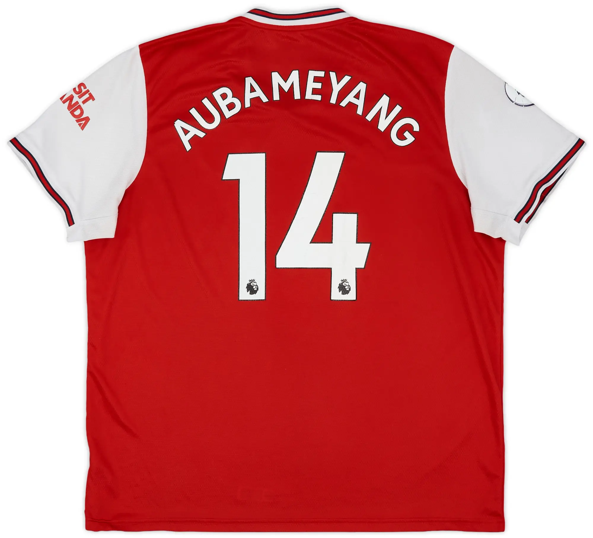 adidas 2019-20 Arsenal Home Shirt Aubameyang #14 - 5/10 - (XXL)