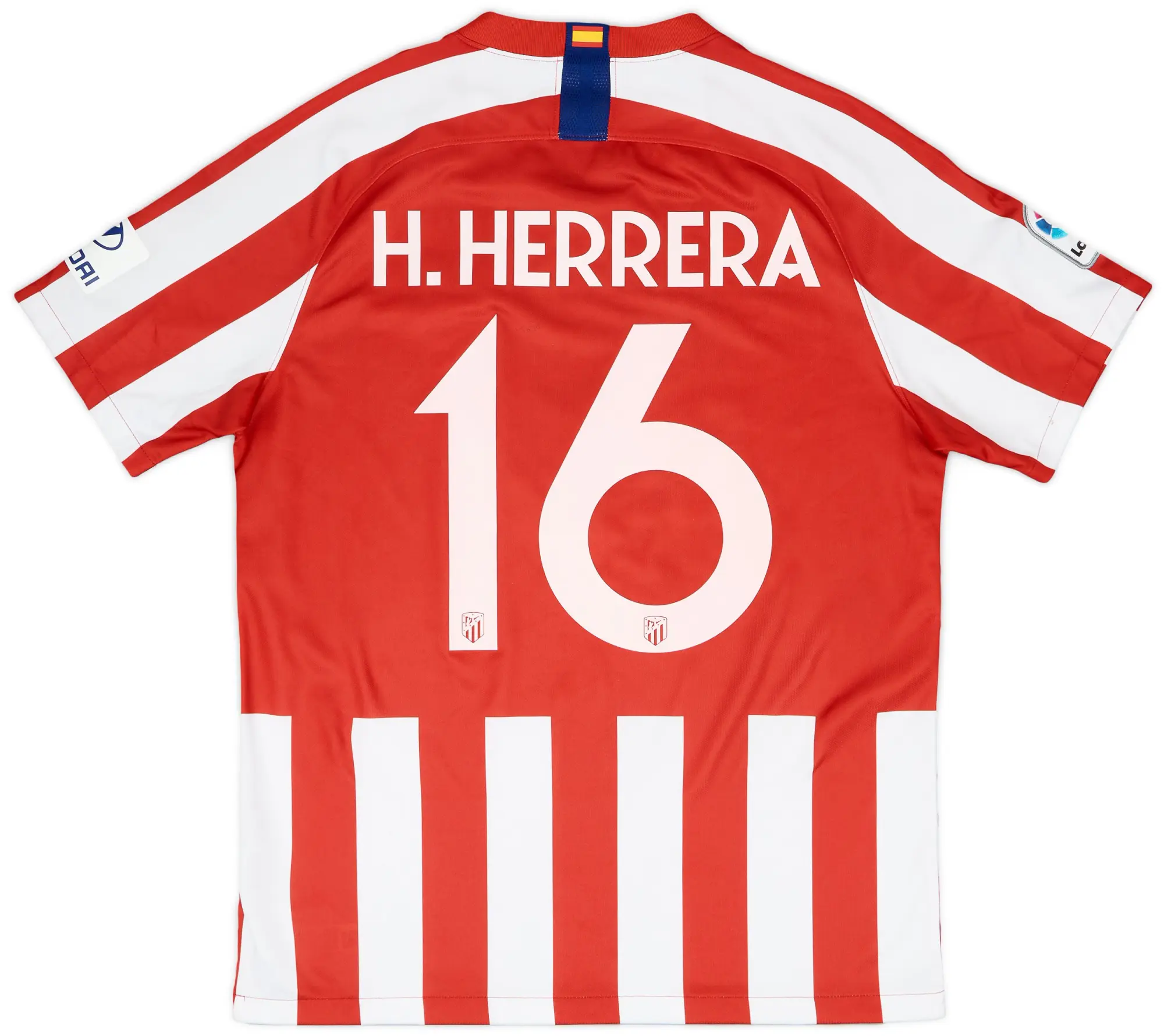 Nike 2019-20 Atletico Madrid Home Shirt H. Herrera #16 - 9/10 - (L)