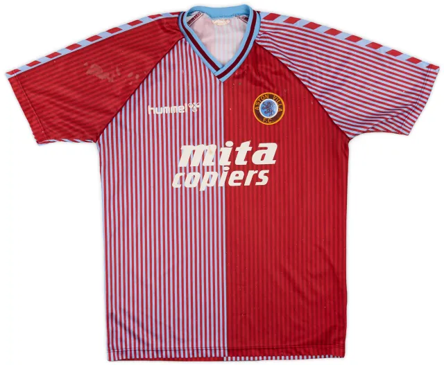 Hummel Aston Villa Mens SS Home Shirt 1987/89 | AVLH87599295used