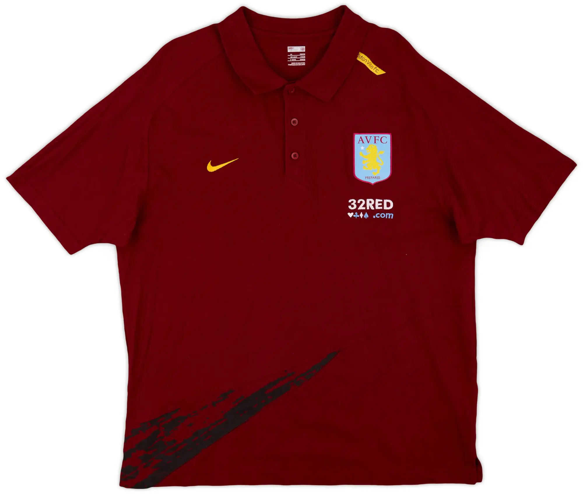 2007-08 Aston Villa Nike Polo Shirt - 8/10 - (XL)