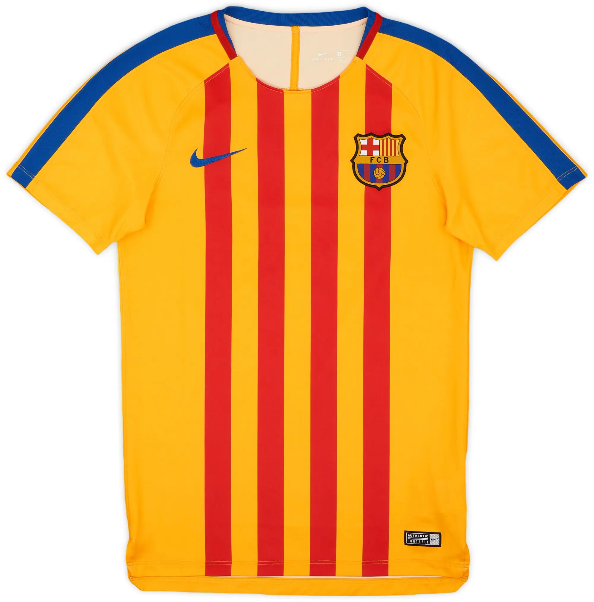 2017-18 Barcelona Nike Training Shirt - 9/10 - (S)