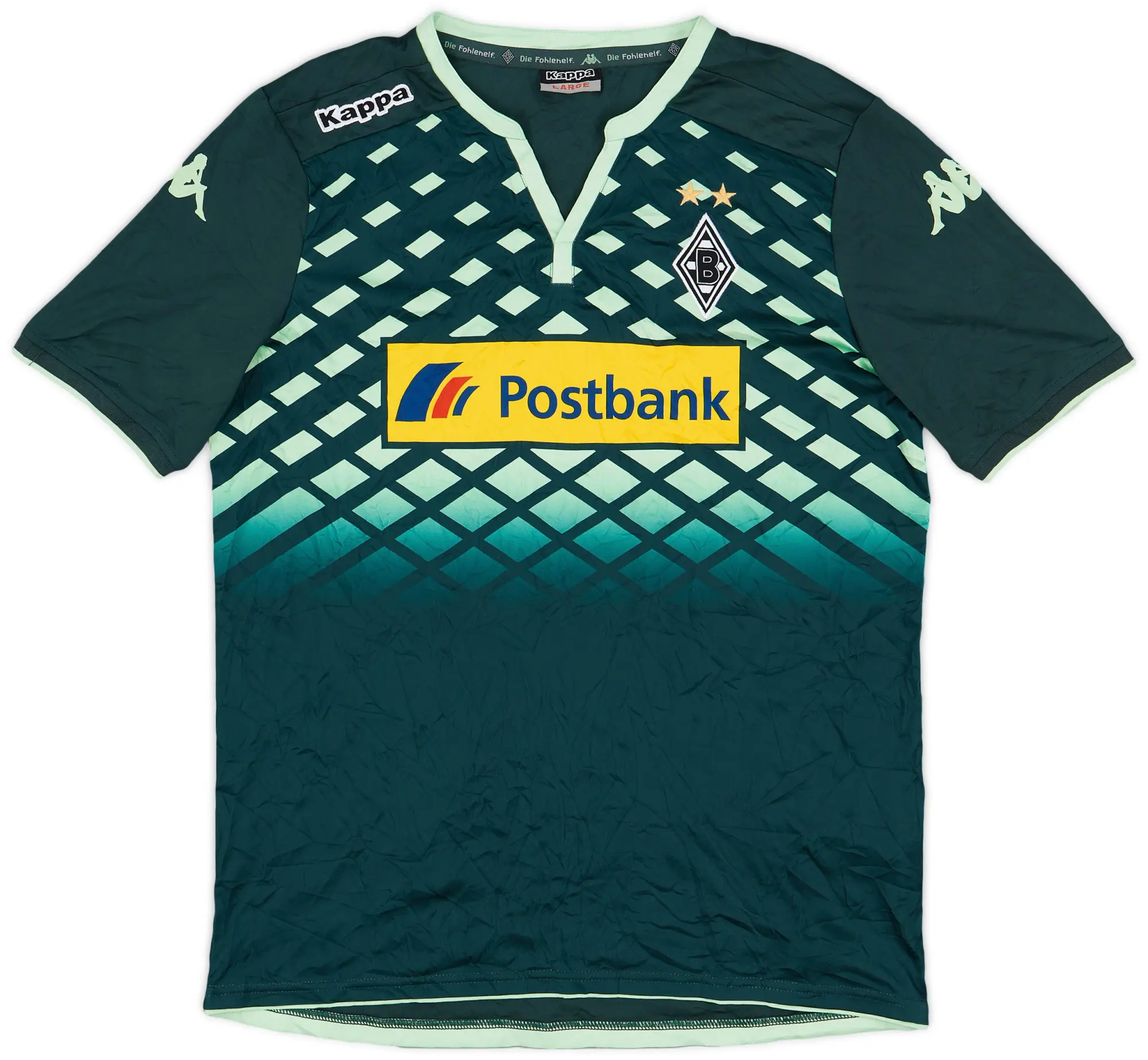 Kappa 2015-16 Borussia Monchengladbach Away Shirt - 8/10 - (L)
