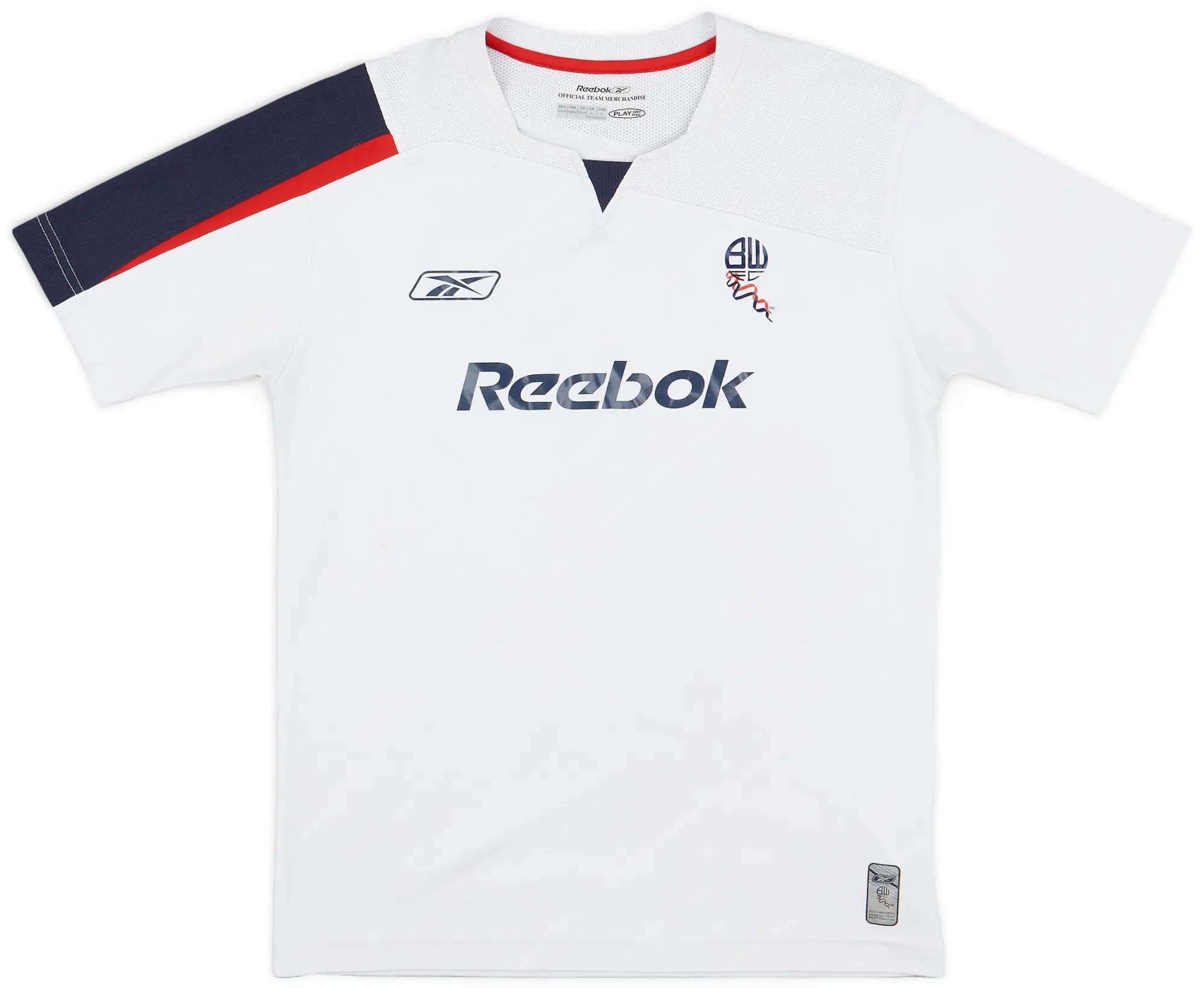 Reebok 2005-07 Bolton Home Shirt - 7/10 - (L.Boys)