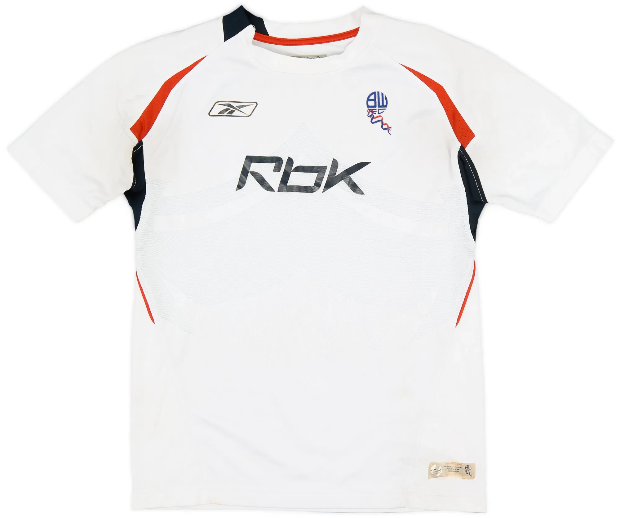 Reebok Bolton Wanderers Boys SS Home Shirt 2007/08