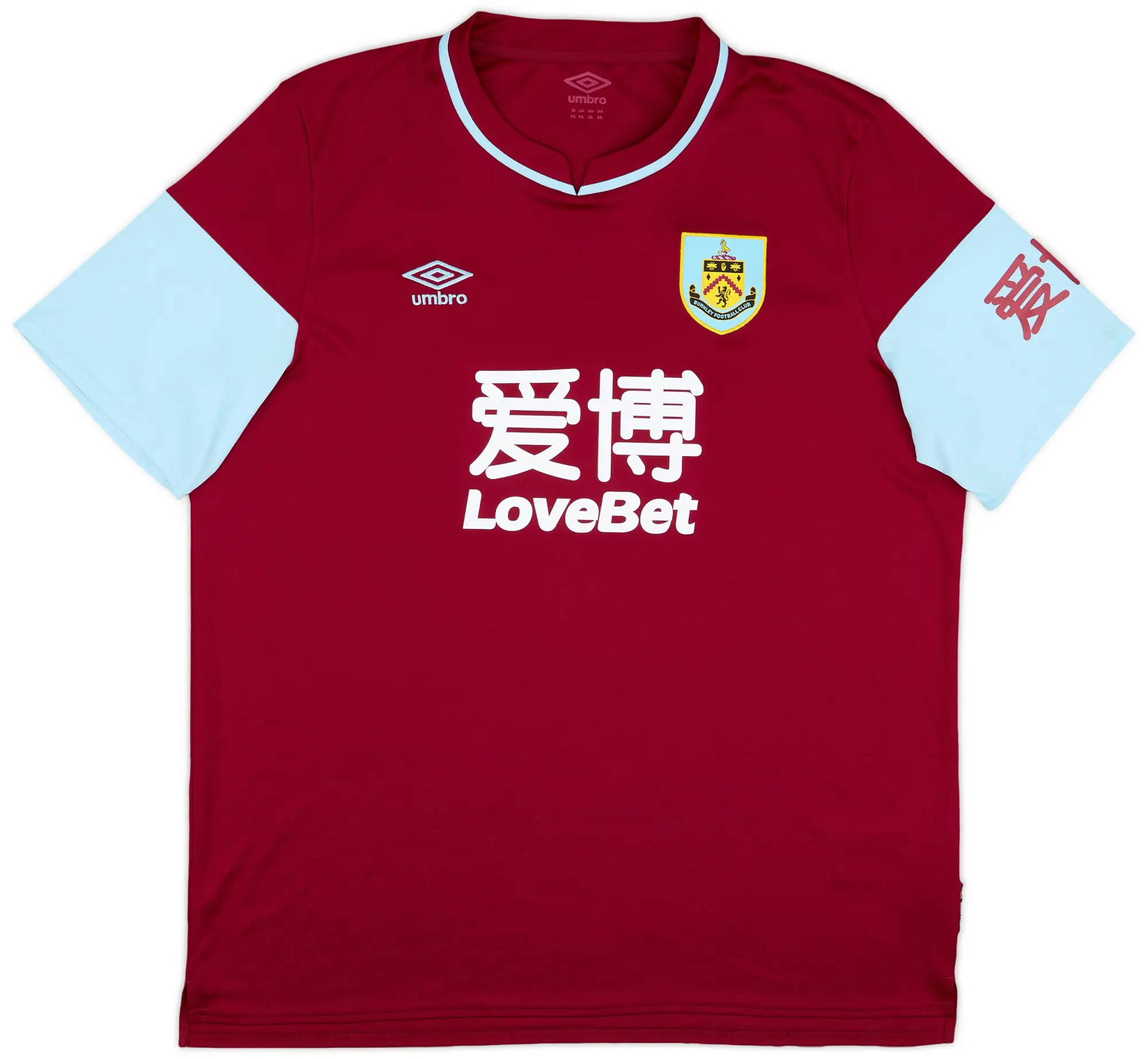 Umbro 2020-21 Burnley Home Shirt - 9/10 - (XXL)