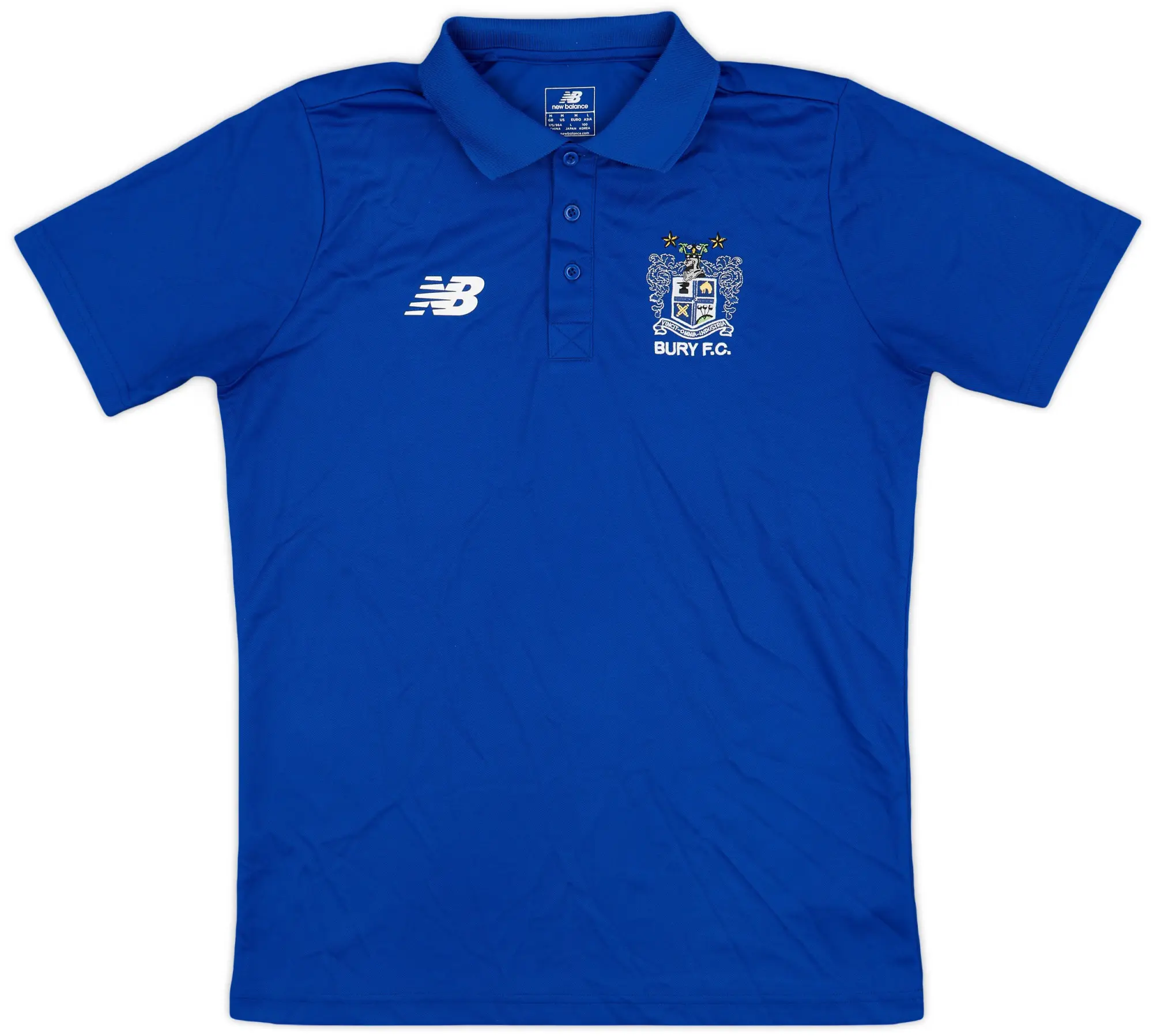 2015-16 Bury FC New Balance Polo Shirt - 8/10 - (M)