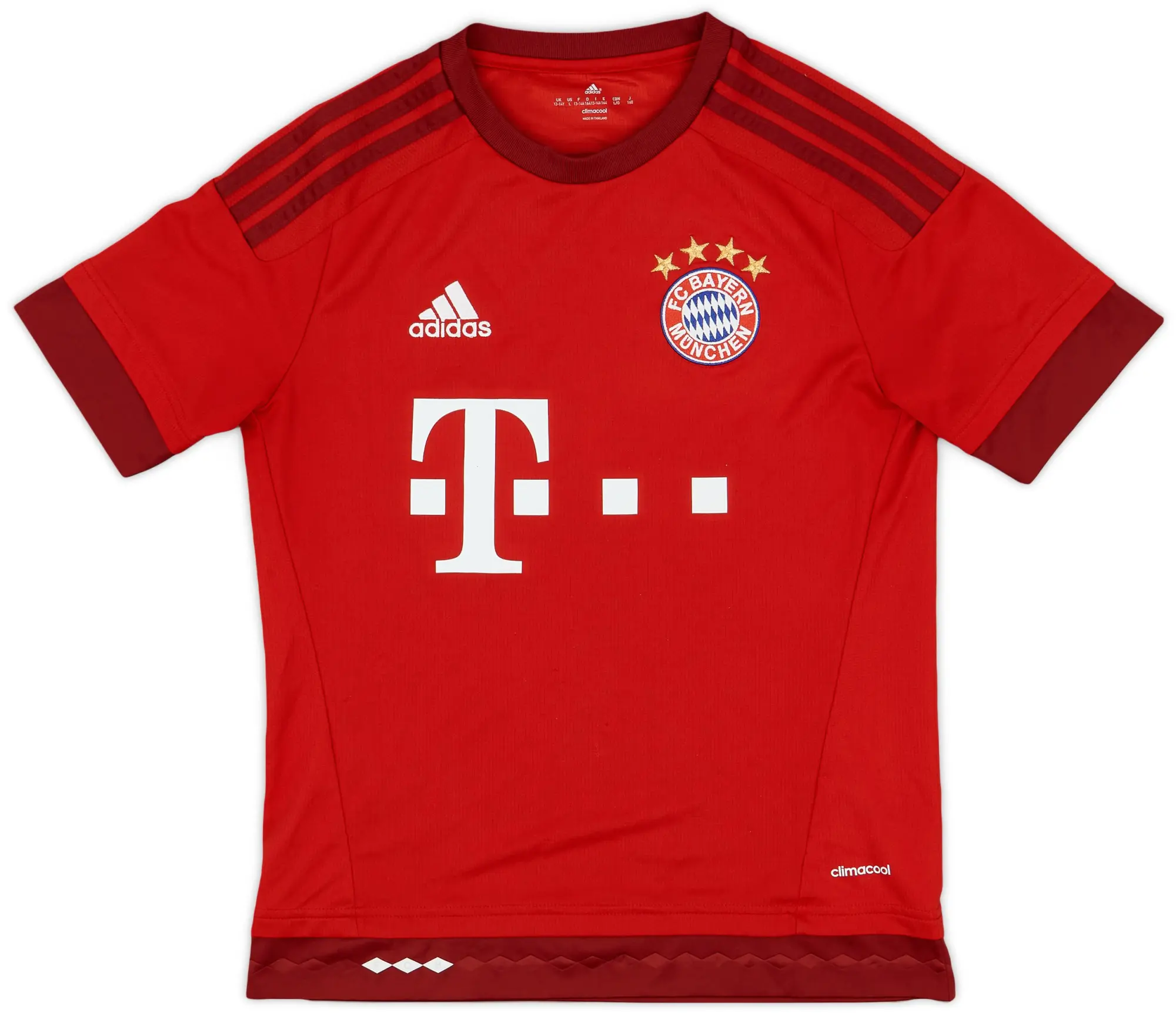 adidas 2015-16 Bayern Munich Home Shirt - 9/10 - (L.Boys)