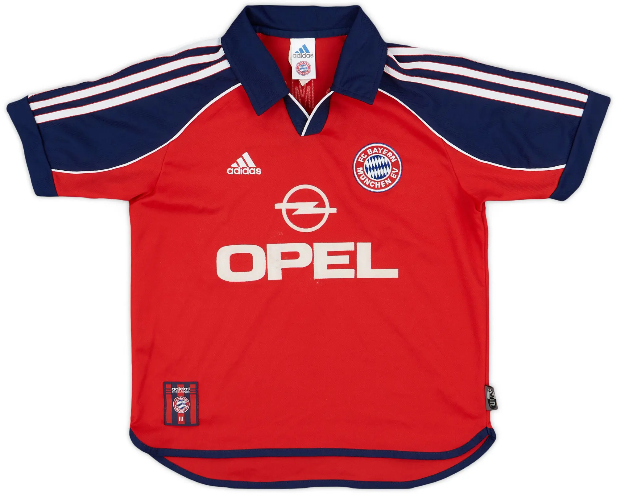 adidas 1999-01 Bayern Munich Home Shirt - 9/10 - (L.Boys)