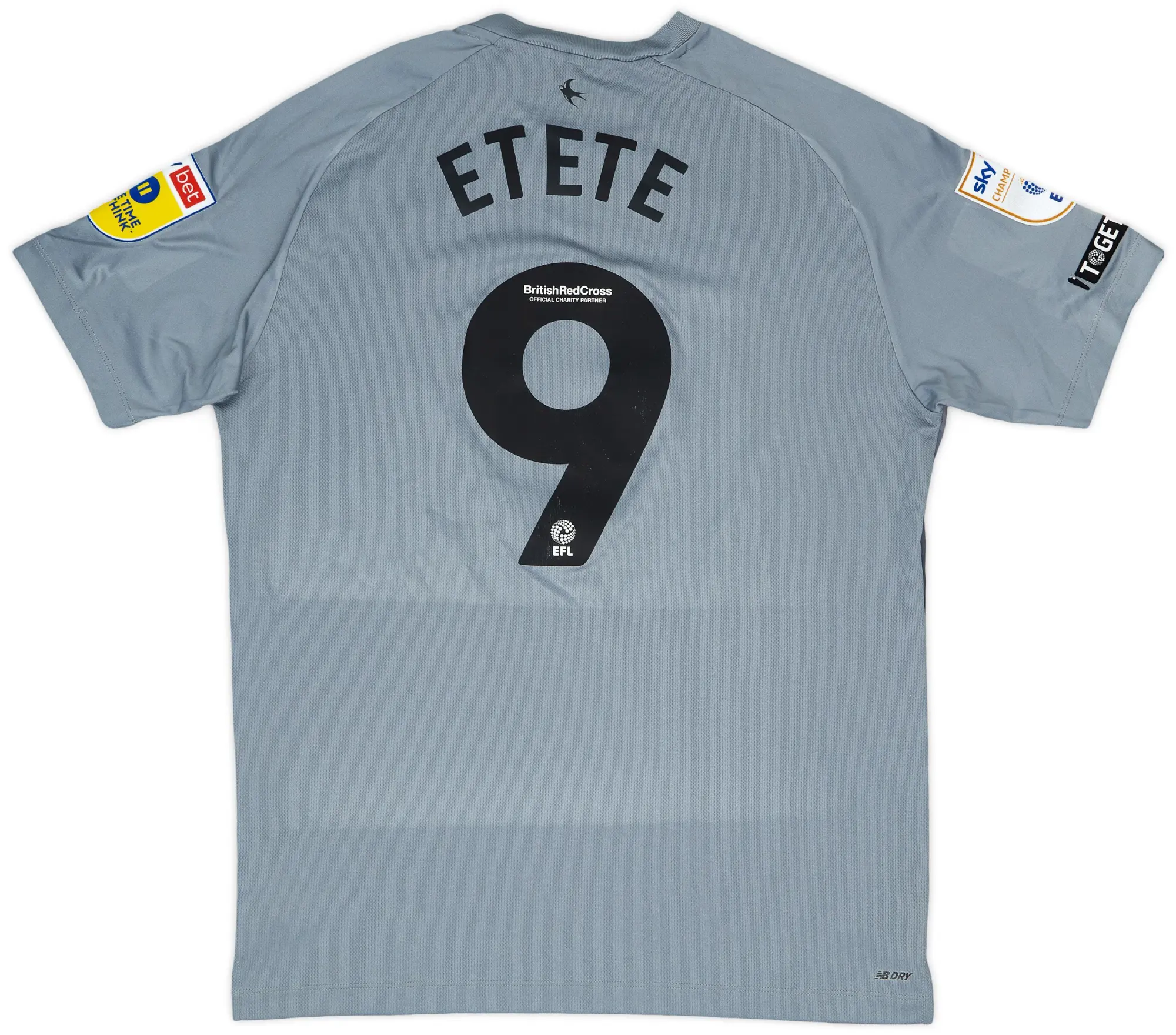 NewBalance 2022-23 Cardiff Match Issue Away Shirt Etete #9