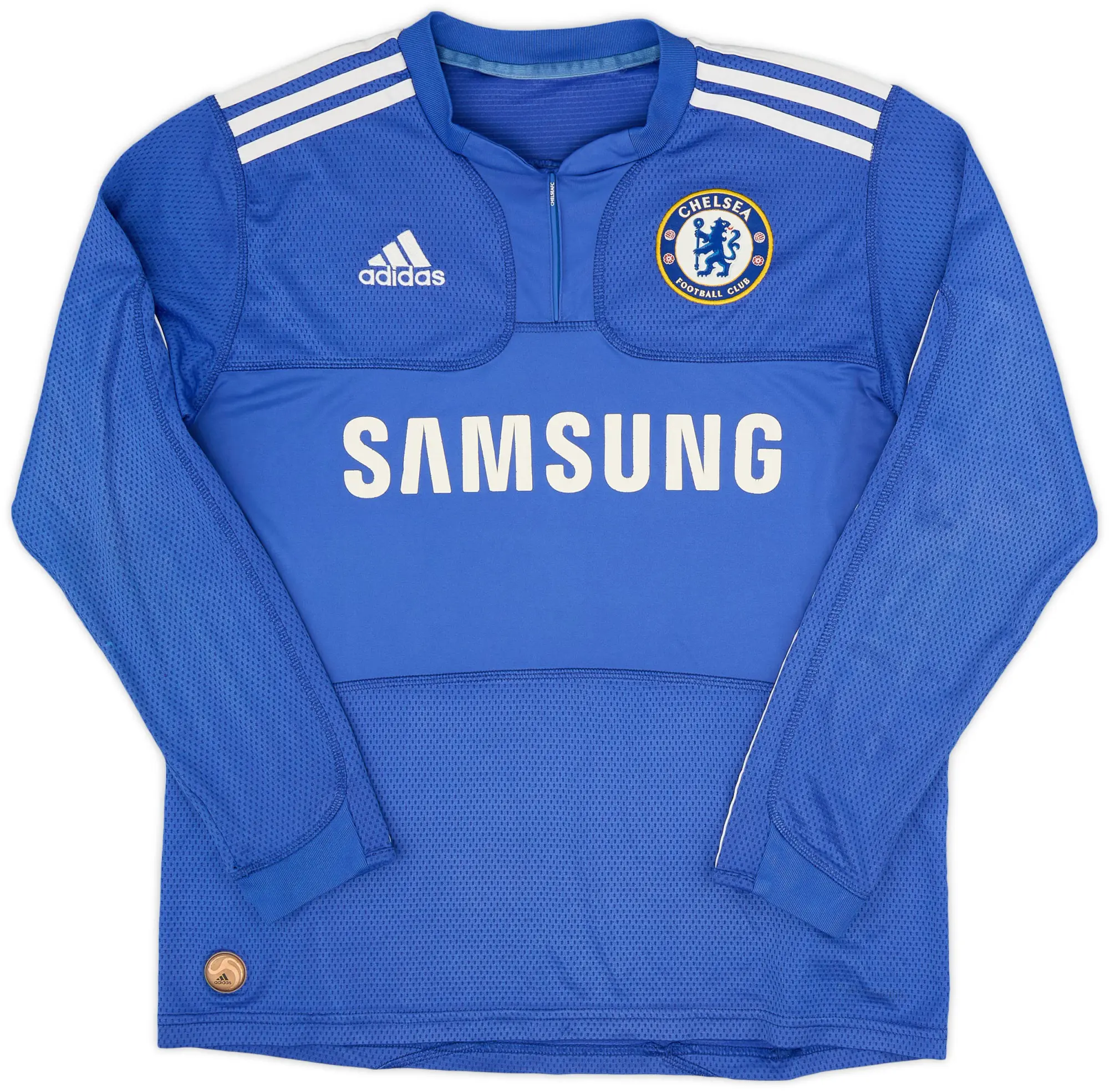 adidas 2009-10 Chelsea Home L/S Shirt - 7/10 - (XL.Boys)